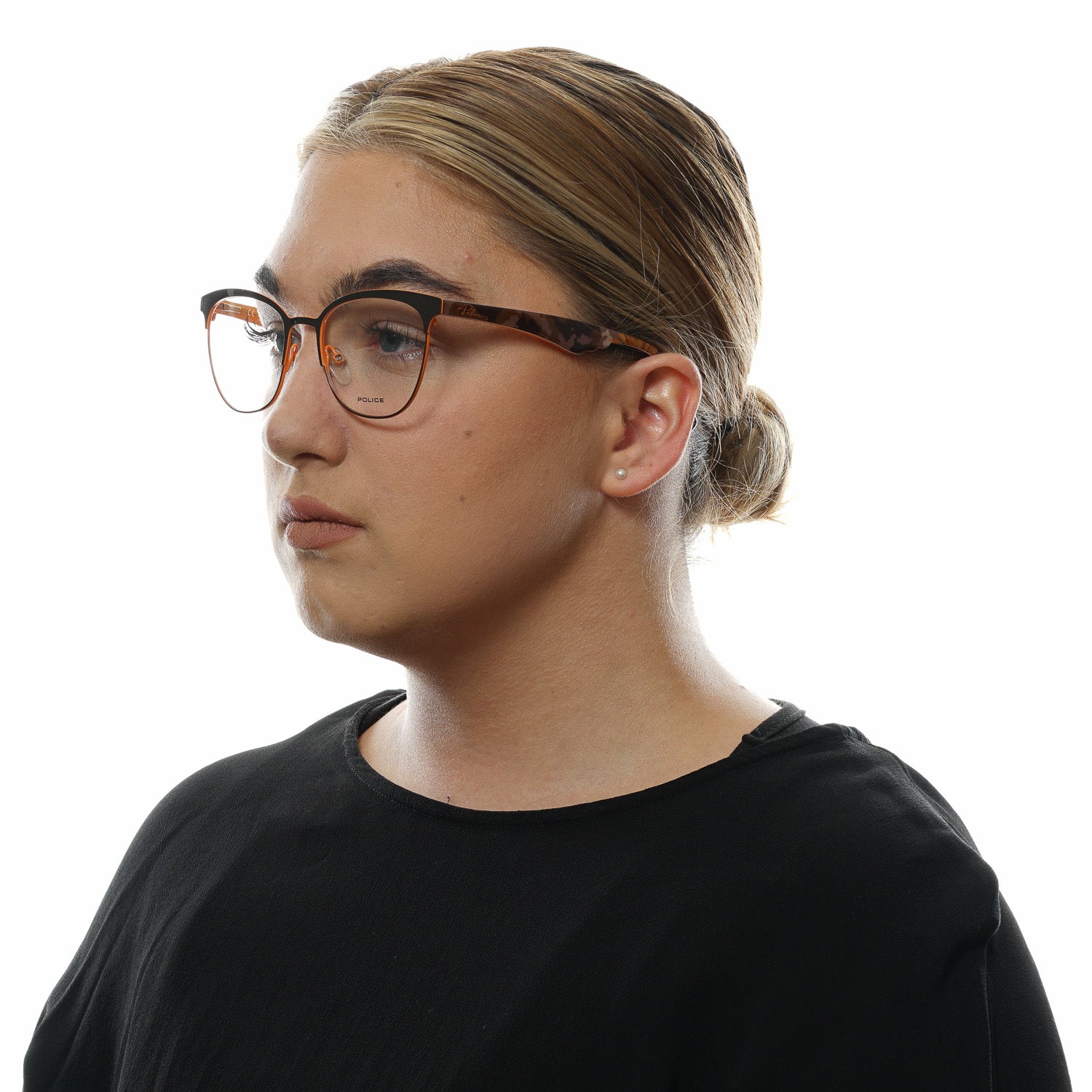 Police glasses in Brown with Plastic frame, model Police Optical Frames PL417 510SCB, from Burghley & Co – Luxury eyewear UK