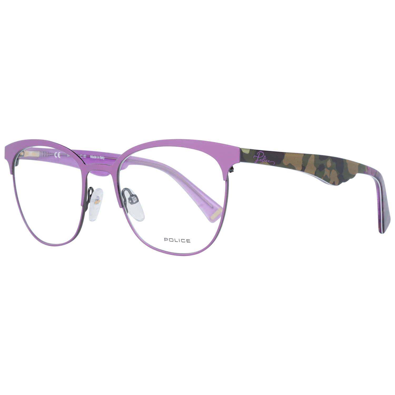 Police glasses in Purple with Plastic frame, model Police Optical Frames PL417M 5108PP, from Burghley & Co – Luxury eyewear UK