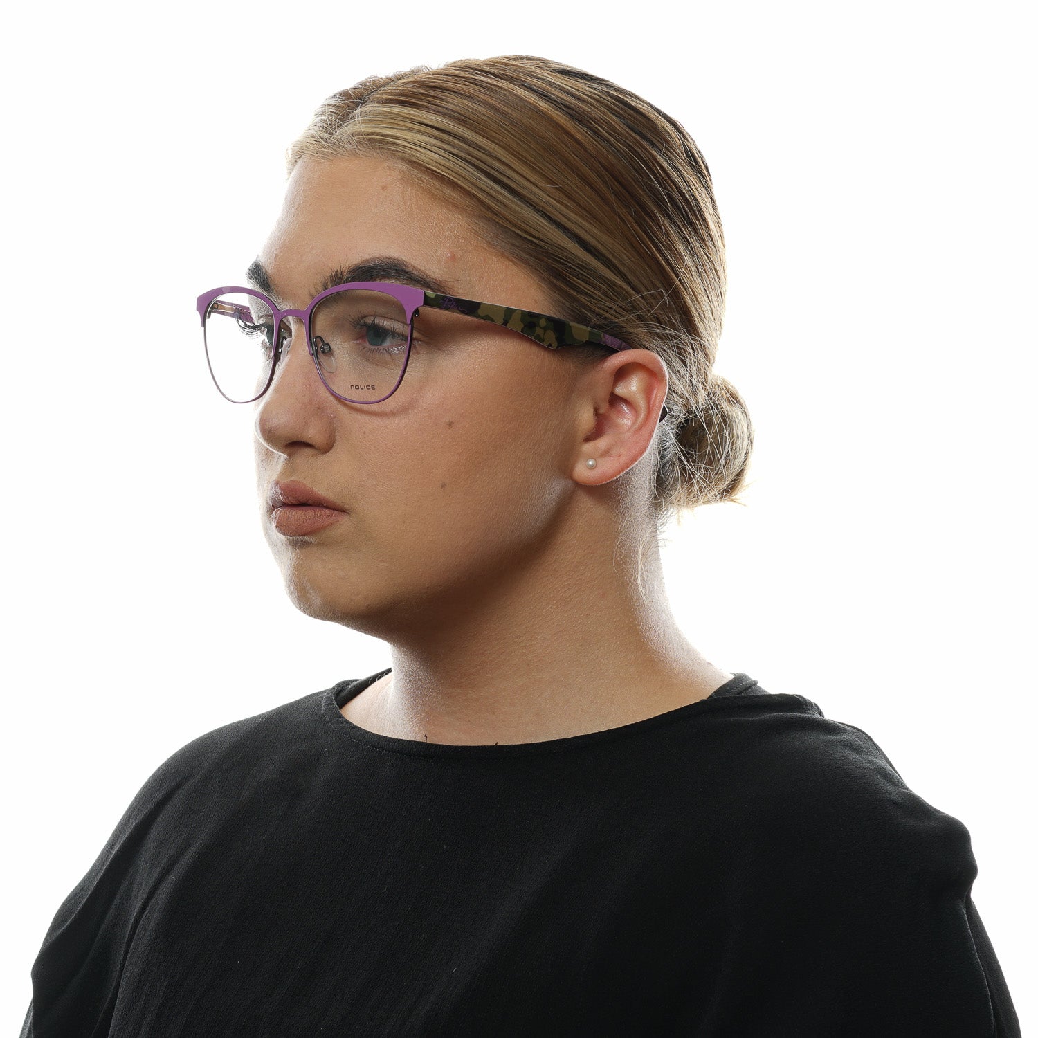 Police glasses in Purple with Plastic frame, model Police Optical Frames PL417M 5108PP, from Burghley & Co – Luxury eyewear UK