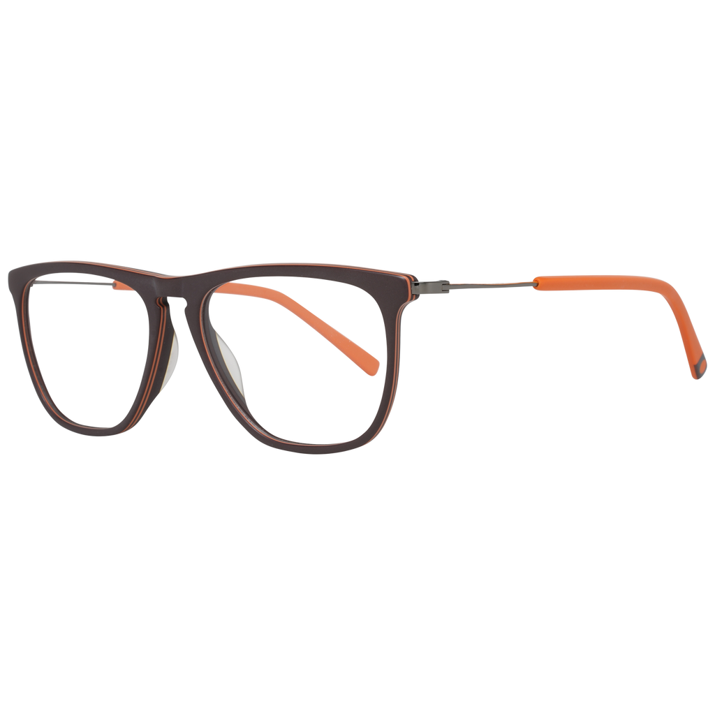 Sting Rectangle glasses in Brown with Metal frame, model Sting Optical Frames VST066 529ZZM, from Burghley & Co – Luxury eyewear UK
