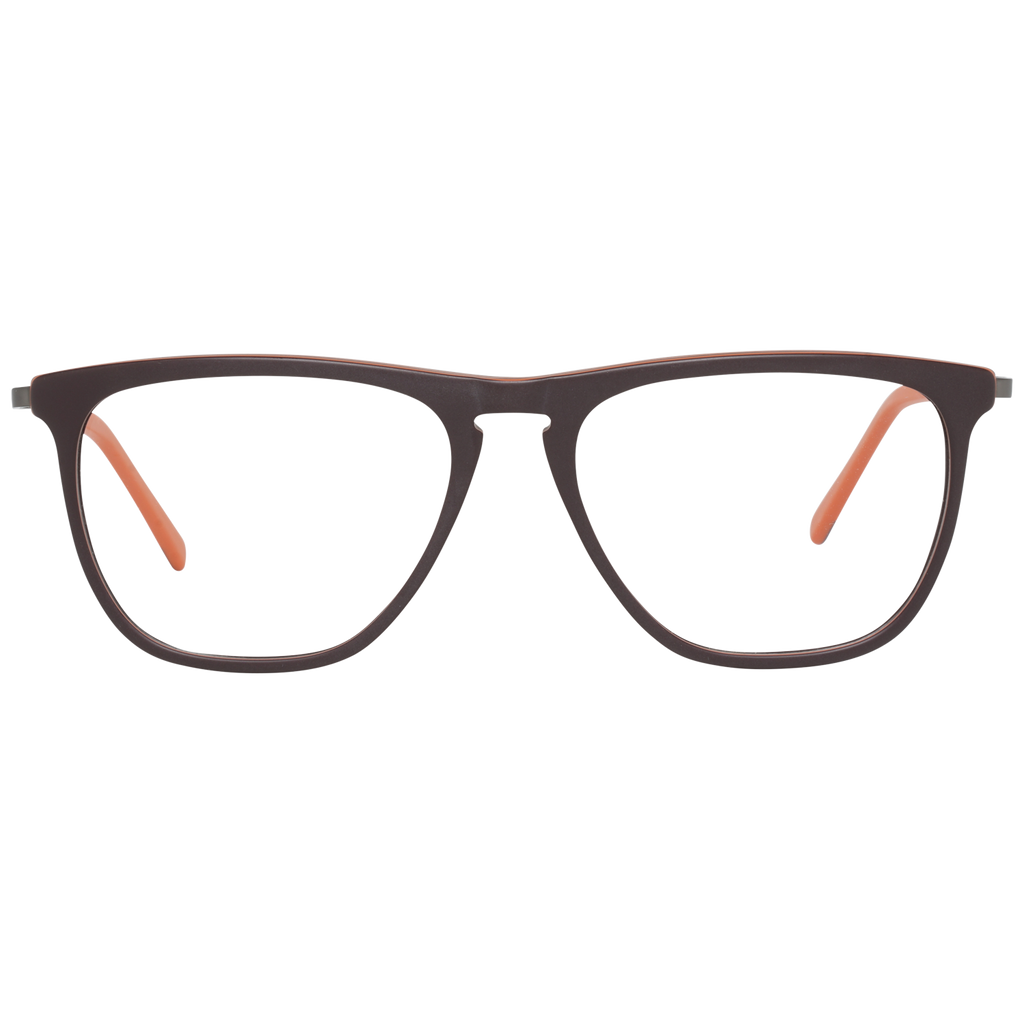 Sting Rectangle glasses in Brown with Metal frame, model Sting Optical Frames VST066 529ZZM, from Burghley & Co – Luxury eyewear UK