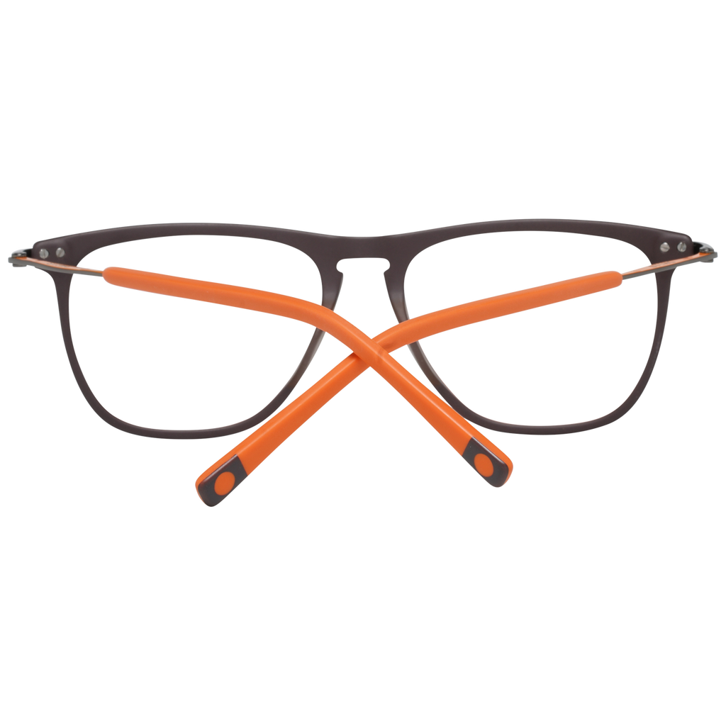 Sting Rectangle glasses in Brown with Metal frame, model Sting Optical Frames VST066 529ZZM, from Burghley & Co – Luxury eyewear UK