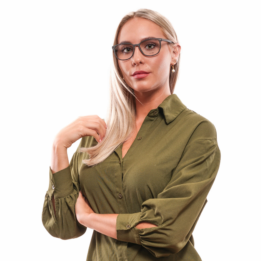 Sting Round glasses in Grey with Plastic frame, model Sting Optical Frames VST040 531EPM, from Burghley & Co – Luxury eyewear UK