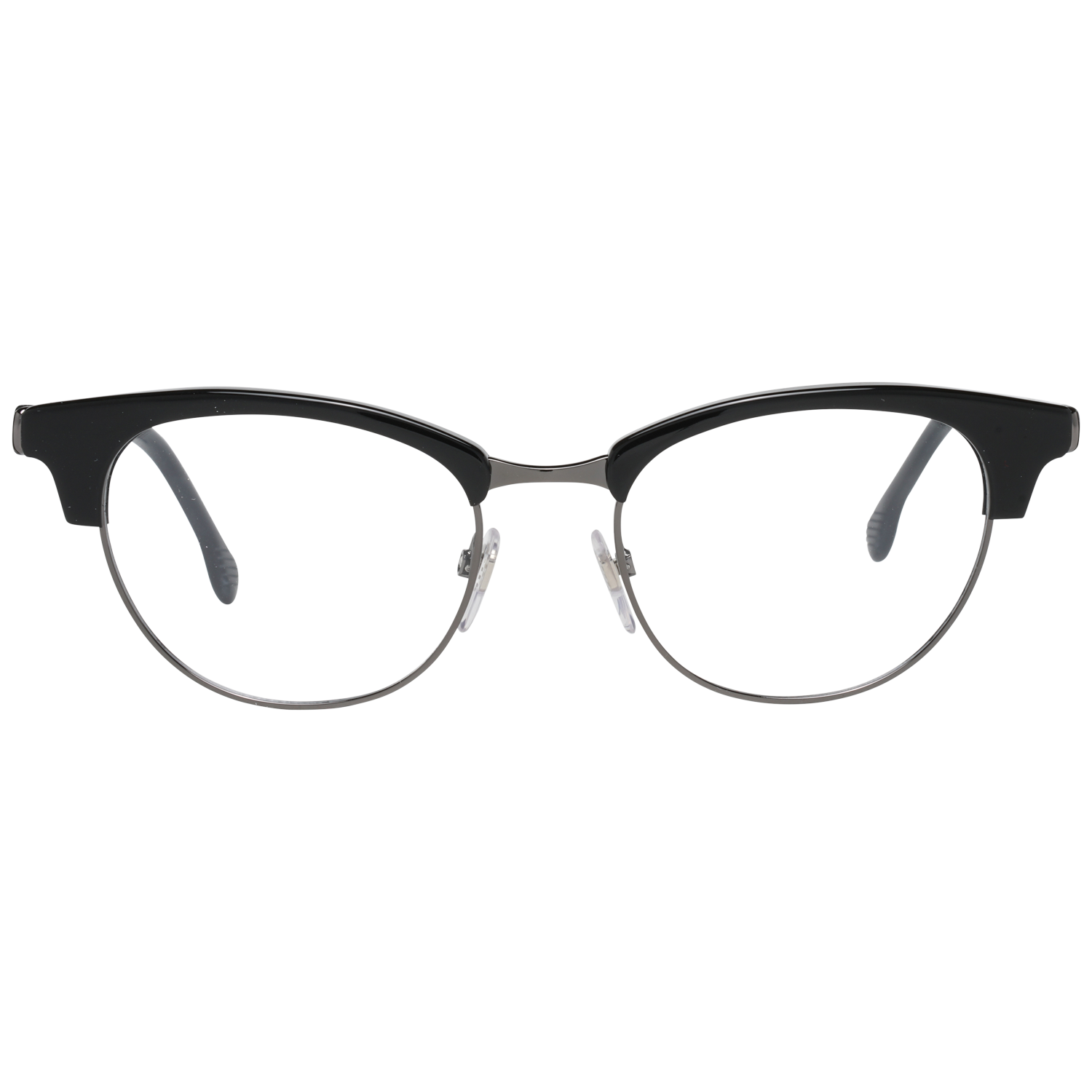 Lozza Round glasses in Black with Plastic frame, model Lozza Optical Frames VL4142 500BLK, from Burghley & Co – Luxury eyewear UK