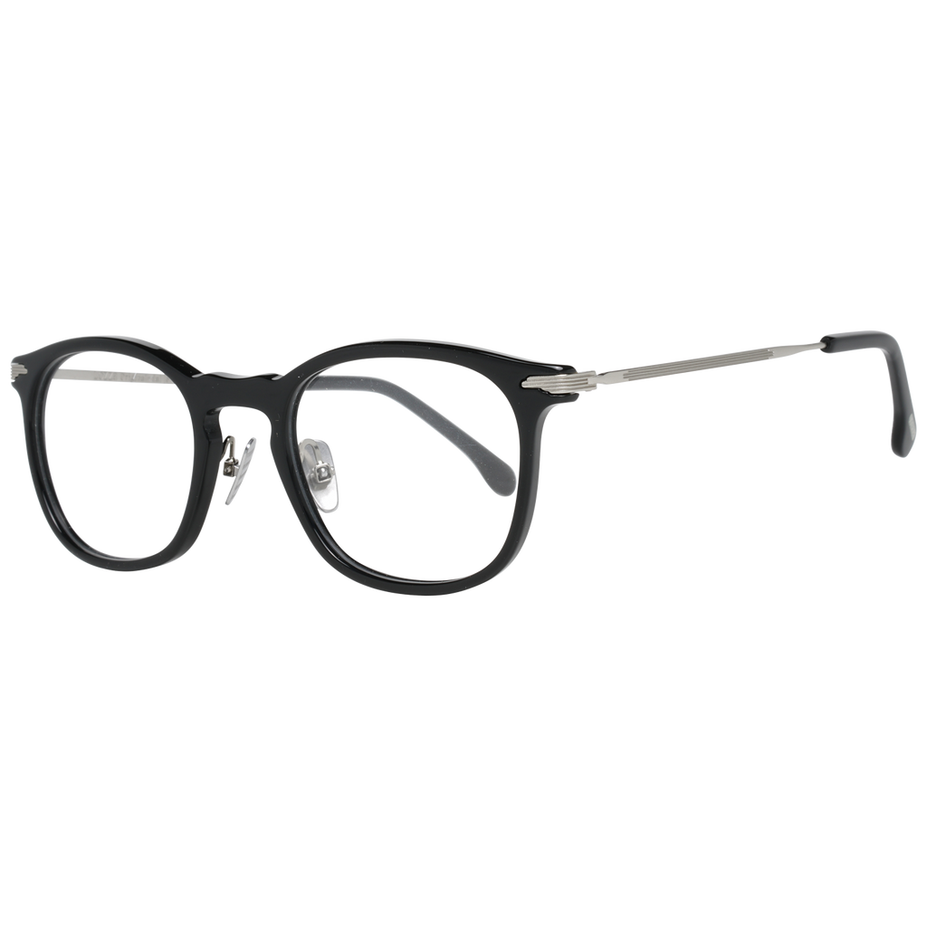 Lozza Round glasses in Black with Metal frame, model Lozza Optical Frames VL4143 500BLK, from Burghley & Co – Luxury eyewear UK