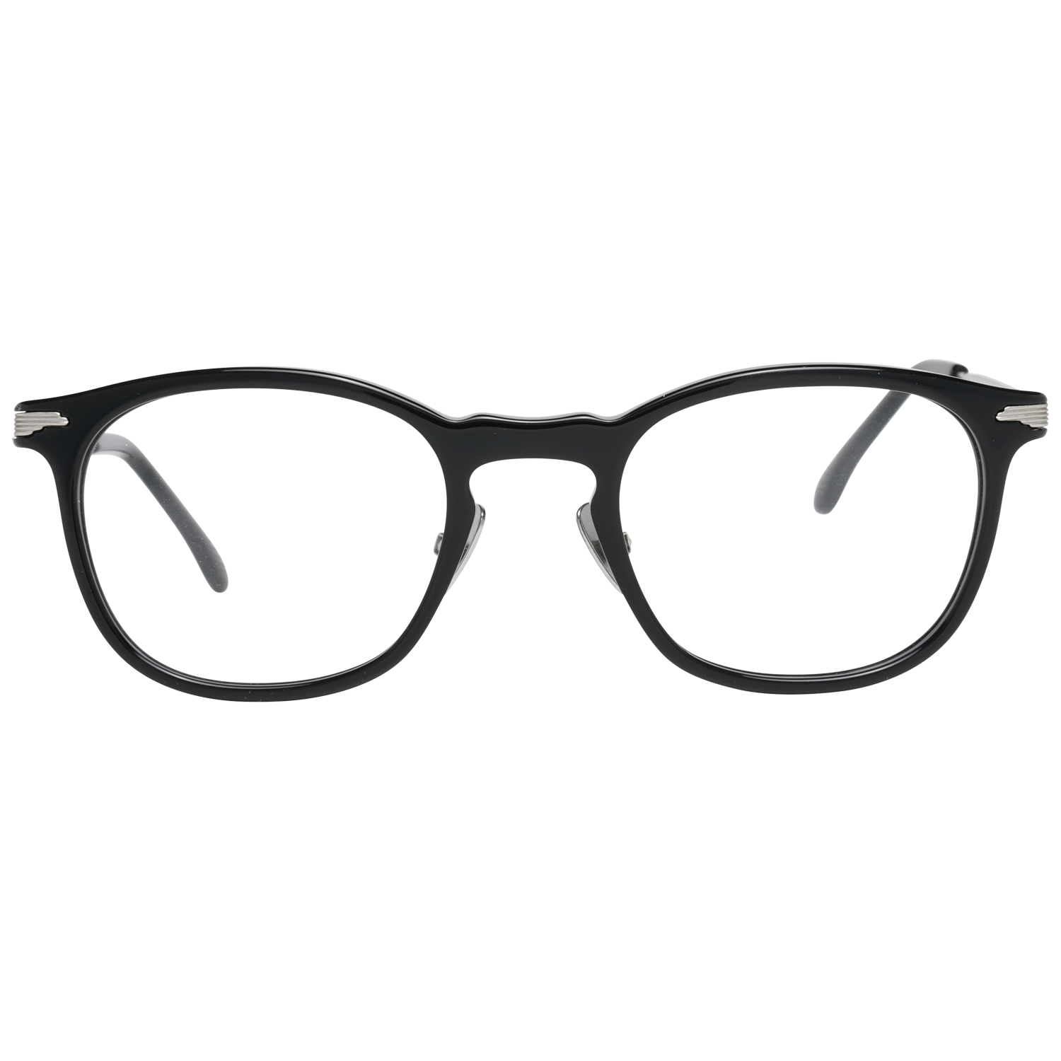 Lozza Round glasses in Black with Metal frame, model Lozza Optical Frames VL4143 500BLK, from Burghley & Co – Luxury eyewear UK