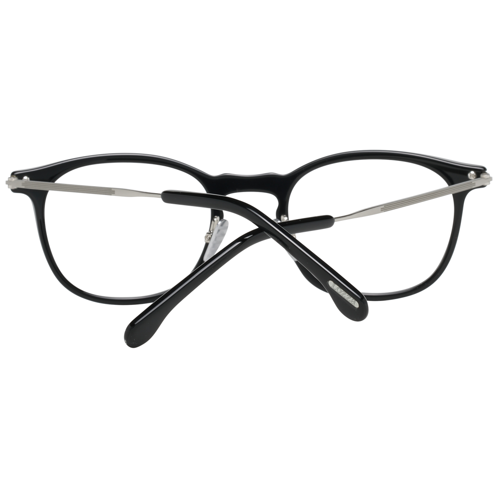 Lozza Round glasses in Black with Metal frame, model Lozza Optical Frames VL4143 500BLK, from Burghley & Co – Luxury eyewear UK