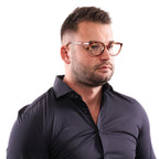 Lozza glasses in Multicolor with Metal frame, model Lozza Optical Frames VL4146 520L95, from Burghley & Co – Luxury eyewear UK