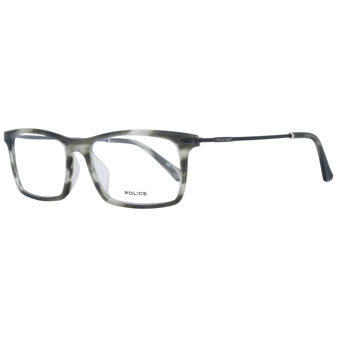 Police glasses in Grey with Metal frame, model Police Optical Frames PL473 524ATM, from Burghley & Co – Luxury eyewear UK