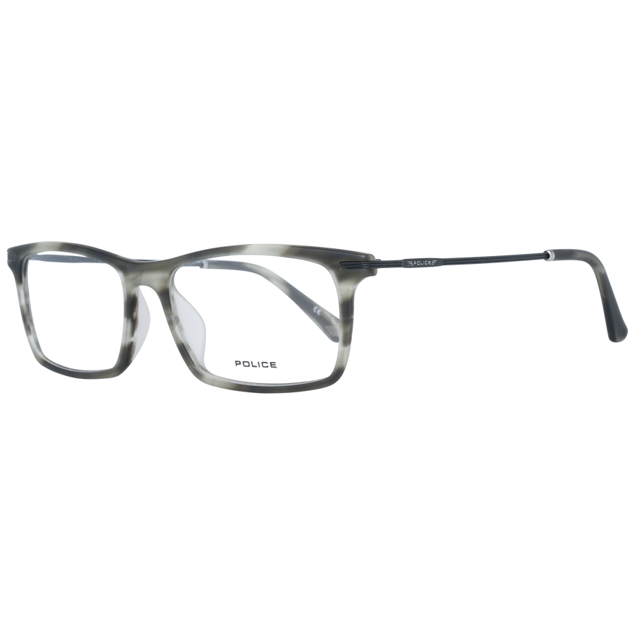 Police glasses in Grey with Metal frame, model Police Optical Frames PL473 524ATM, from Burghley & Co – Luxury eyewear UK