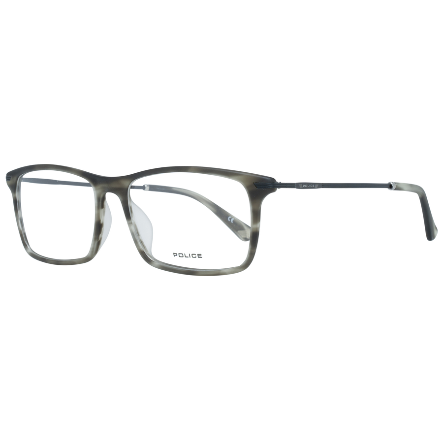 Police glasses in Grey with Metal frame, model Police Optical Frames VPL473 544ATM, from Burghley & Co – Luxury eyewear UK