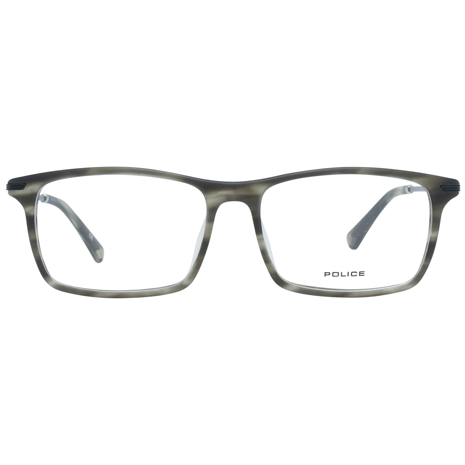 Police glasses in Grey with Metal frame, model Police Optical Frames VPL473 544ATM, from Burghley & Co – Luxury eyewear UK