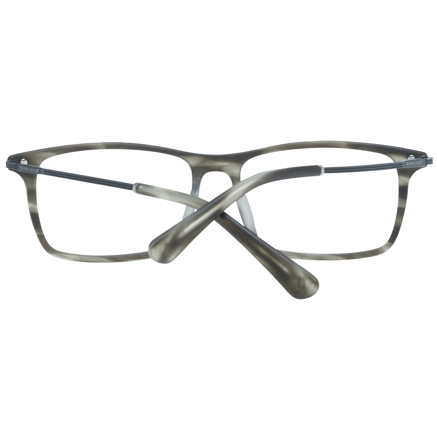 Police glasses in Grey with Metal frame, model Police Optical Frames VPL473 544ATM, from Burghley & Co – Luxury eyewear UK