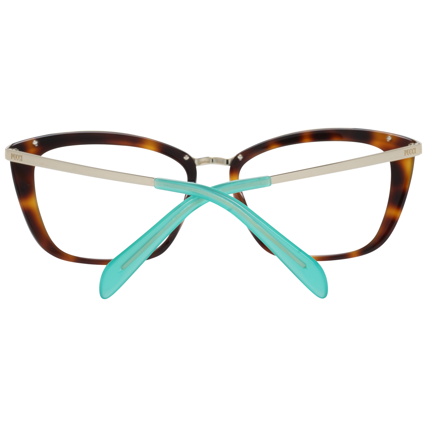 Pucci Rectangle glasses in Brown with Metal frame, model Pucci Optical Frames EP5093 052 54, from Burghley & Co – Luxury eyewear UK