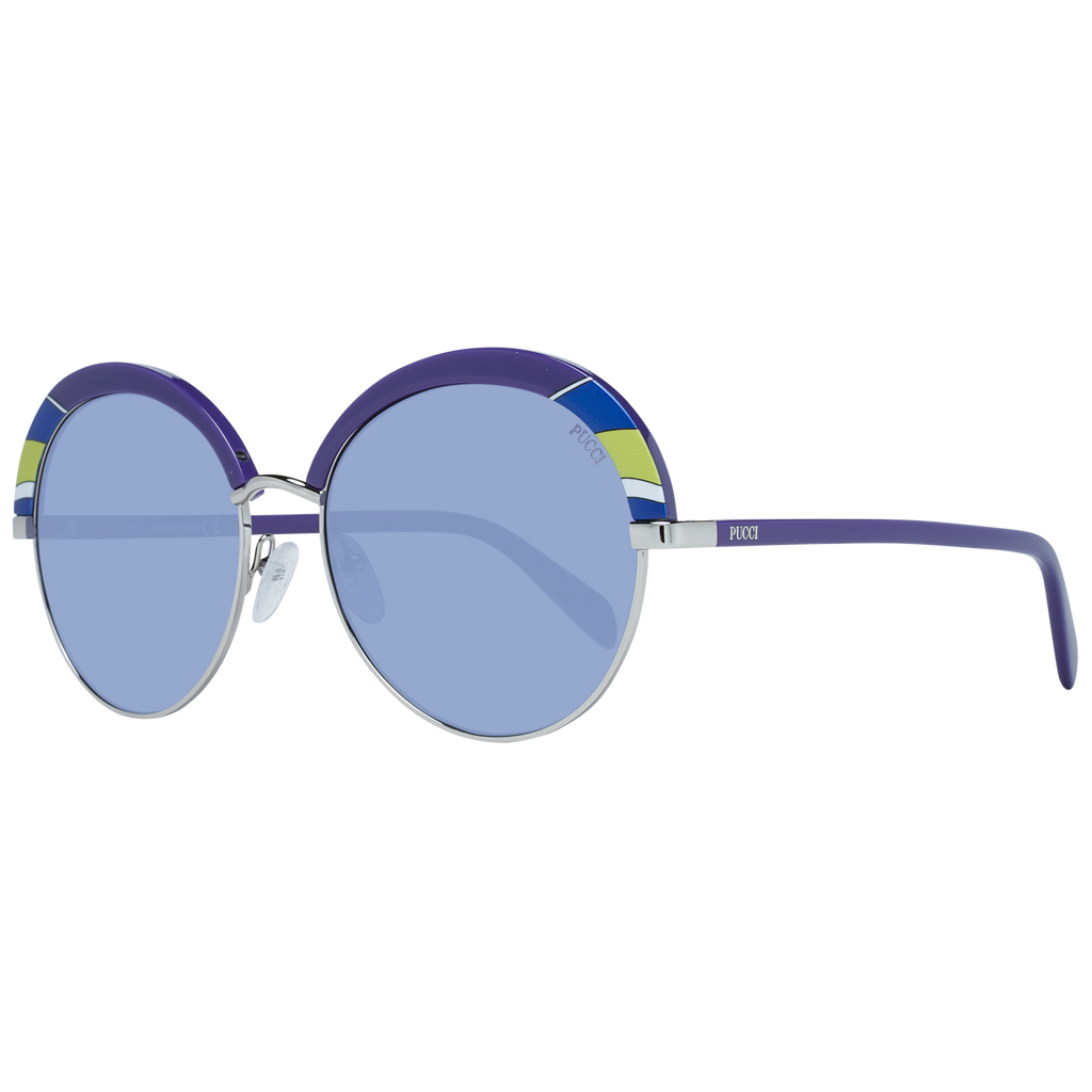 Pucci Oval sunglasses in Purple with Metal frame, model Pucci Sunglasses EP0102 92W 57, from Burghley & Co – Luxury eyewear UK