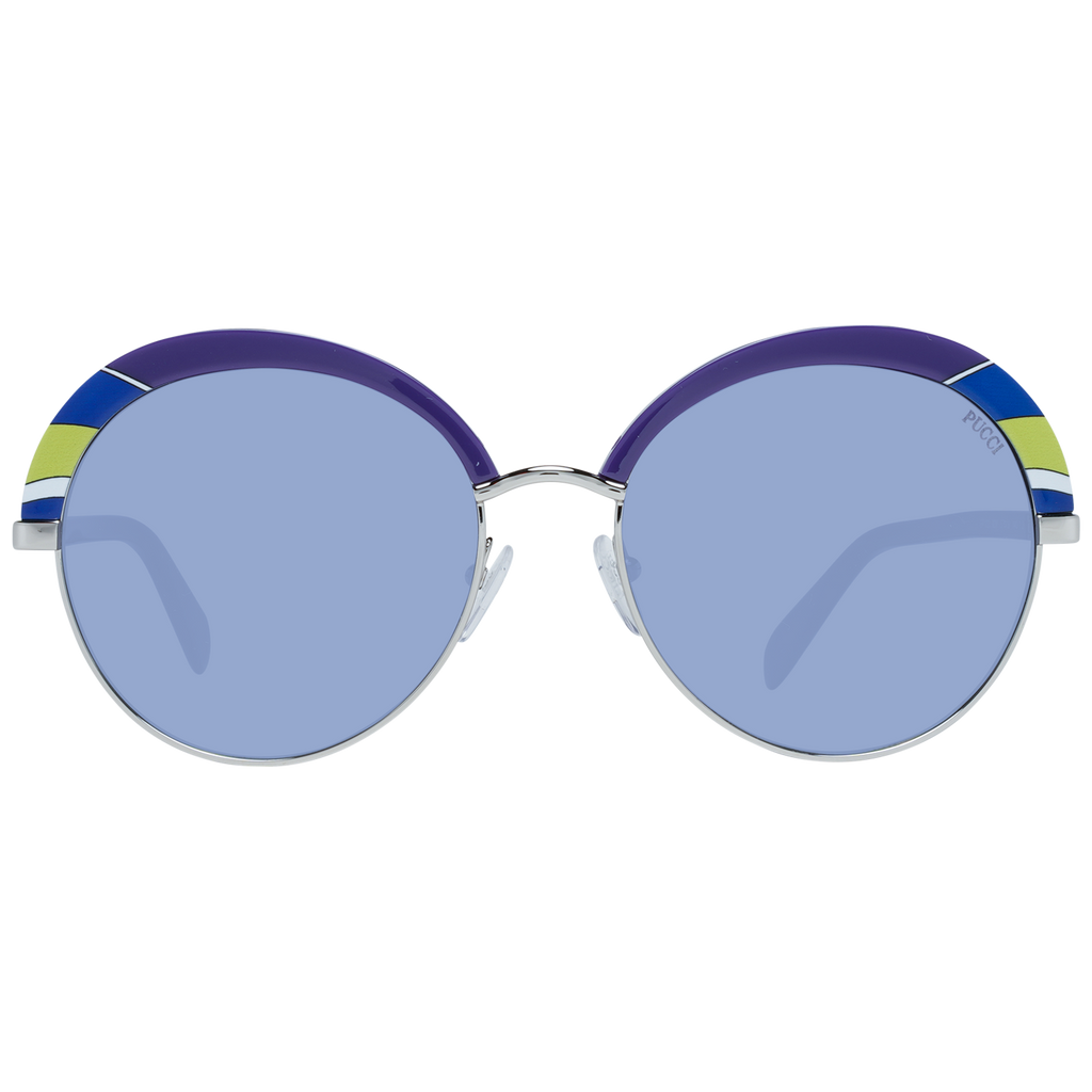 Pucci Oval sunglasses in Purple with Metal frame, model Pucci Sunglasses EP0102 92W 57, from Burghley & Co – Luxury eyewear UK
