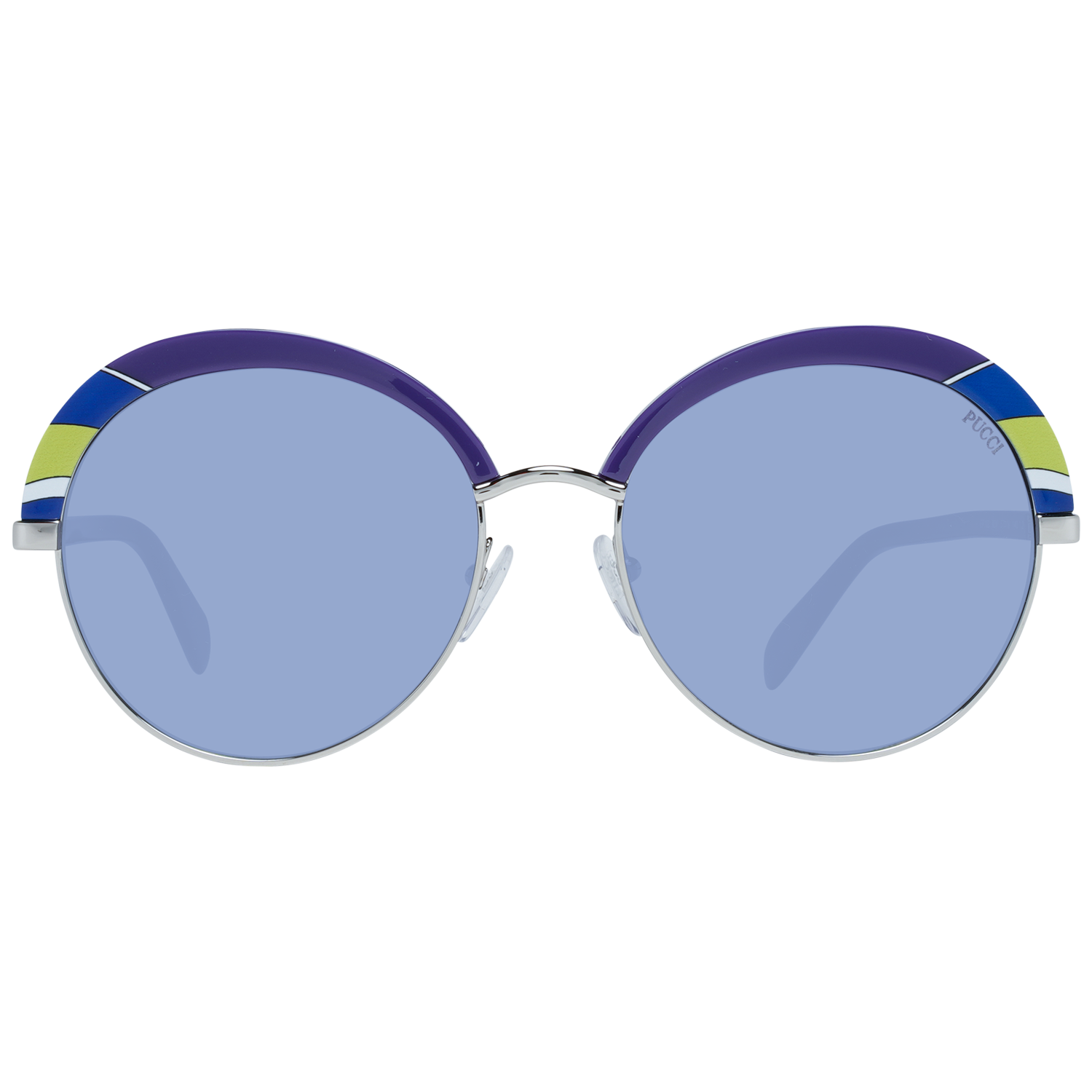 Pucci Oval sunglasses in Purple with Metal frame, model Pucci Sunglasses EP0102 92W 57, from Burghley & Co – Luxury eyewear UK