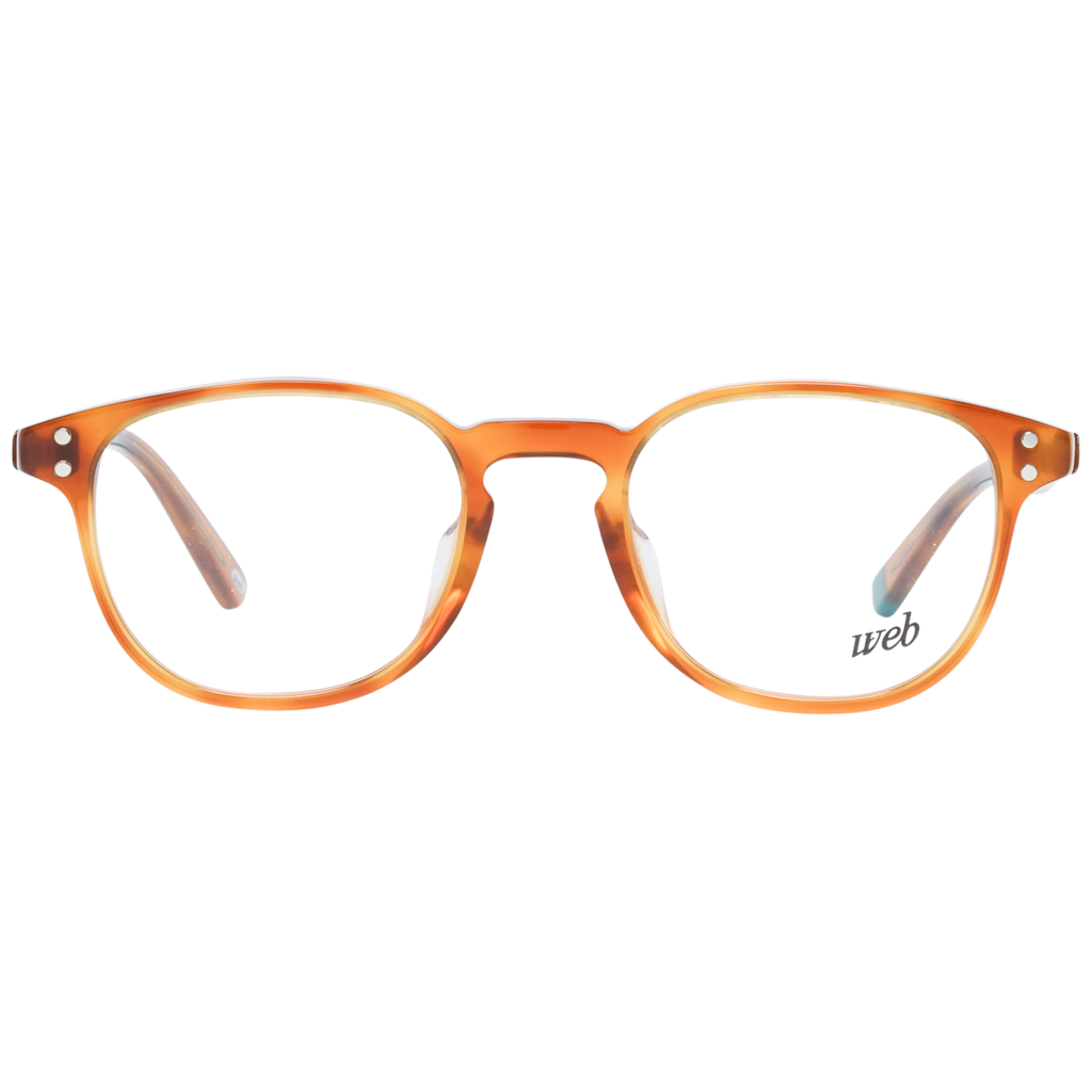 Web Round glasses in Orange with Plastic frame, model Web Optical Frame WE5280 053 46, from Burghley & Co – Luxury eyewear UK