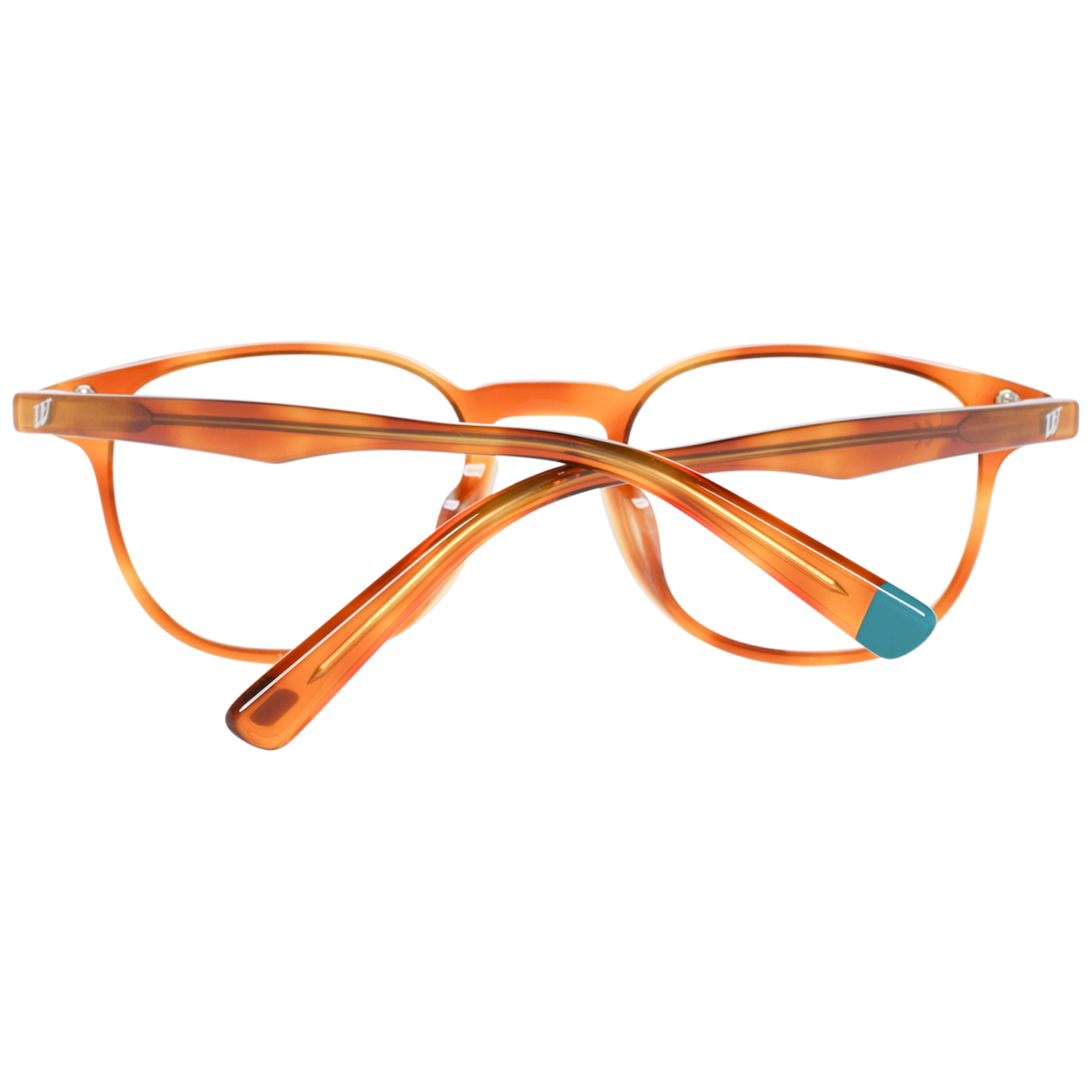 Web Round glasses in Orange with Plastic frame, model Web Optical Frame WE5280 053 46, from Burghley & Co – Luxury eyewear UK