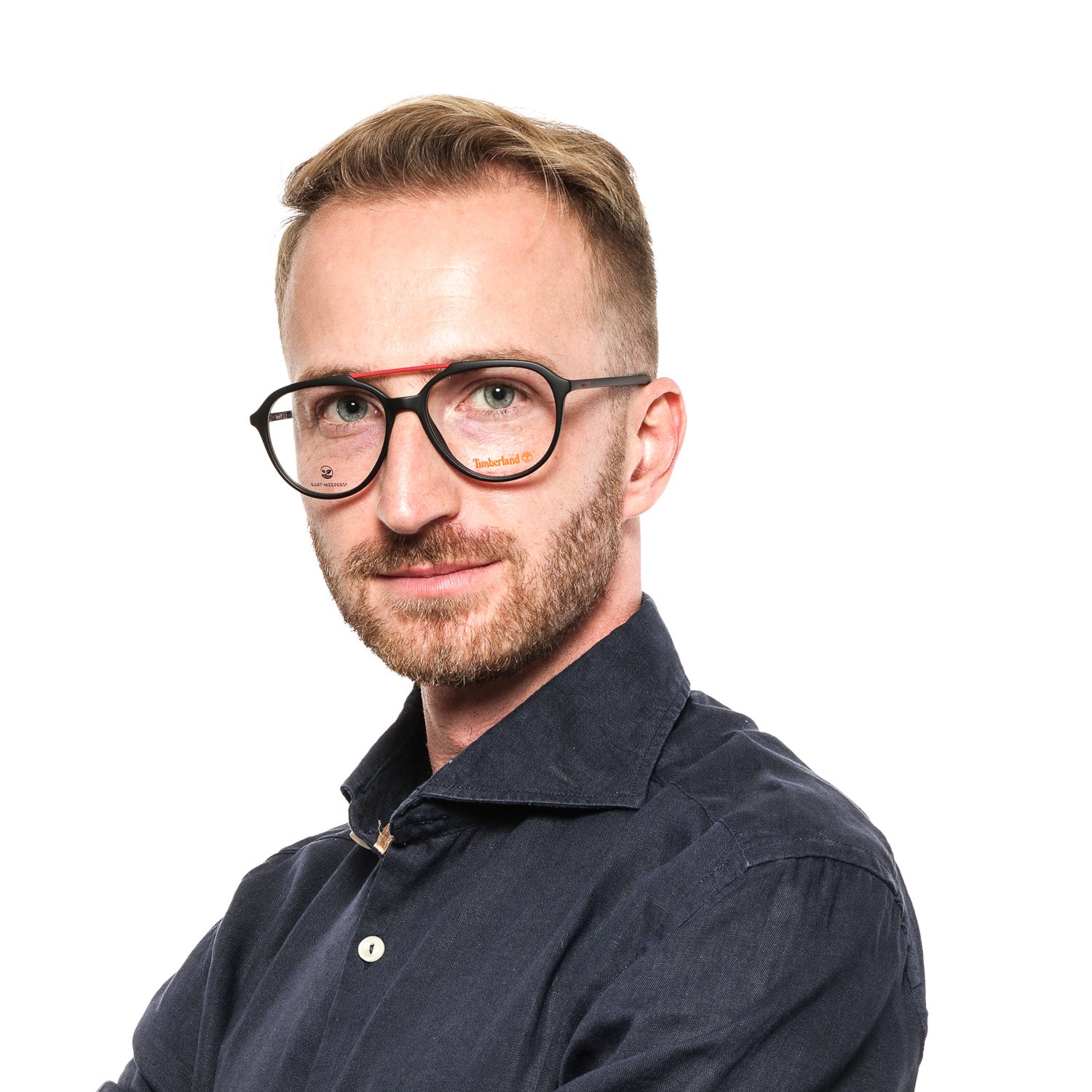 Timberland Aviator glasses in Black with Plastic frame, model Timberland Optical Frame TB1618 002 54, from Burghley & Co – Luxury eyewear UK