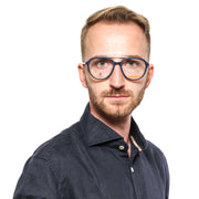 Timberland Aviator glasses in Blue with Plastic frame, model Timberland Optical Frames TB1618 54091, from Burghley & Co – Luxury eyewear UK