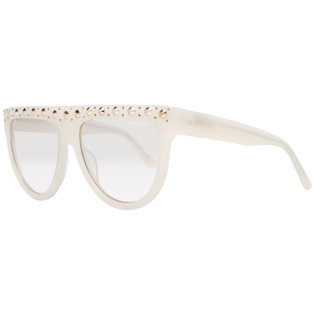 Marciano by Guess Round sunglasses in White with Plastic frame, model Marciano by Guess Sunglasses GM0795 5625F, from Burghley & Co – Luxury eyewear UK