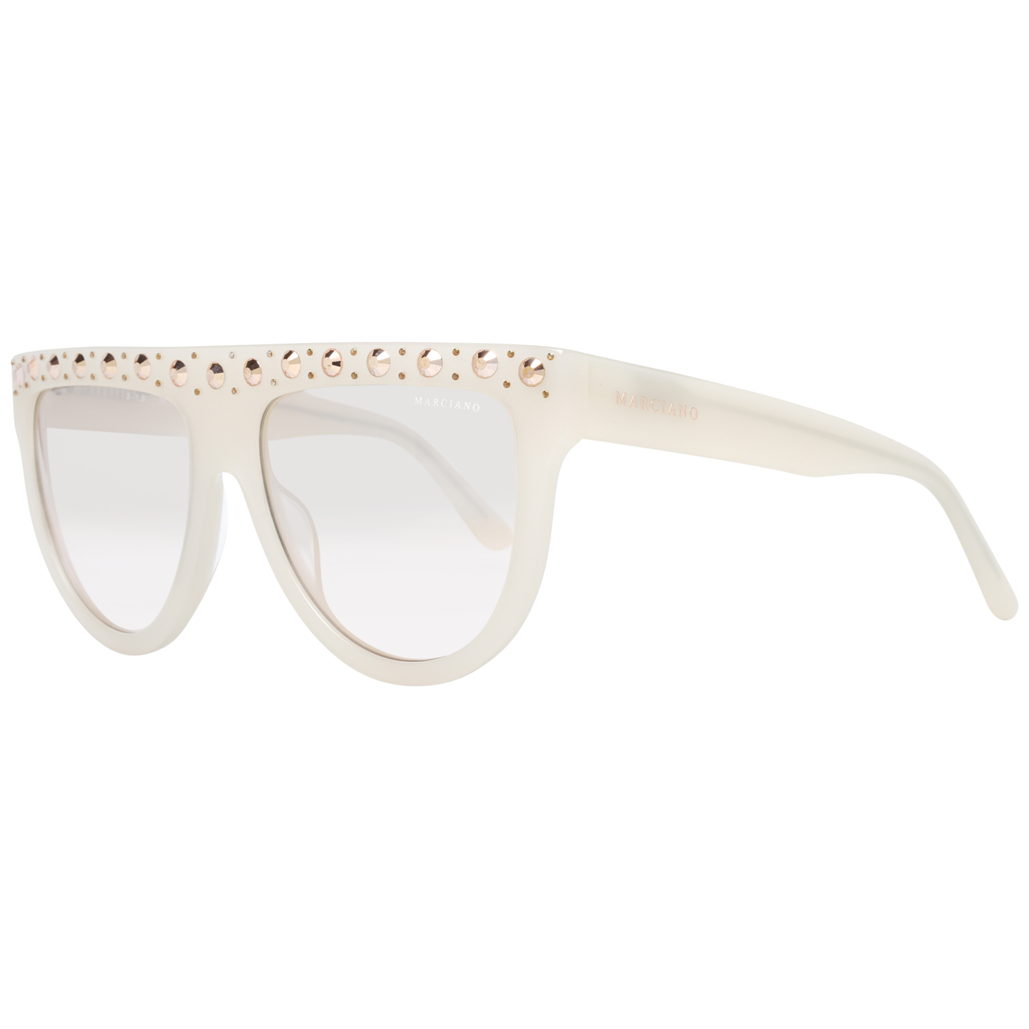 Marciano by Guess Round sunglasses in White with Plastic frame, model Marciano by Guess Sunglasses GM0795 5625F, from Burghley & Co – Luxury eyewear UK