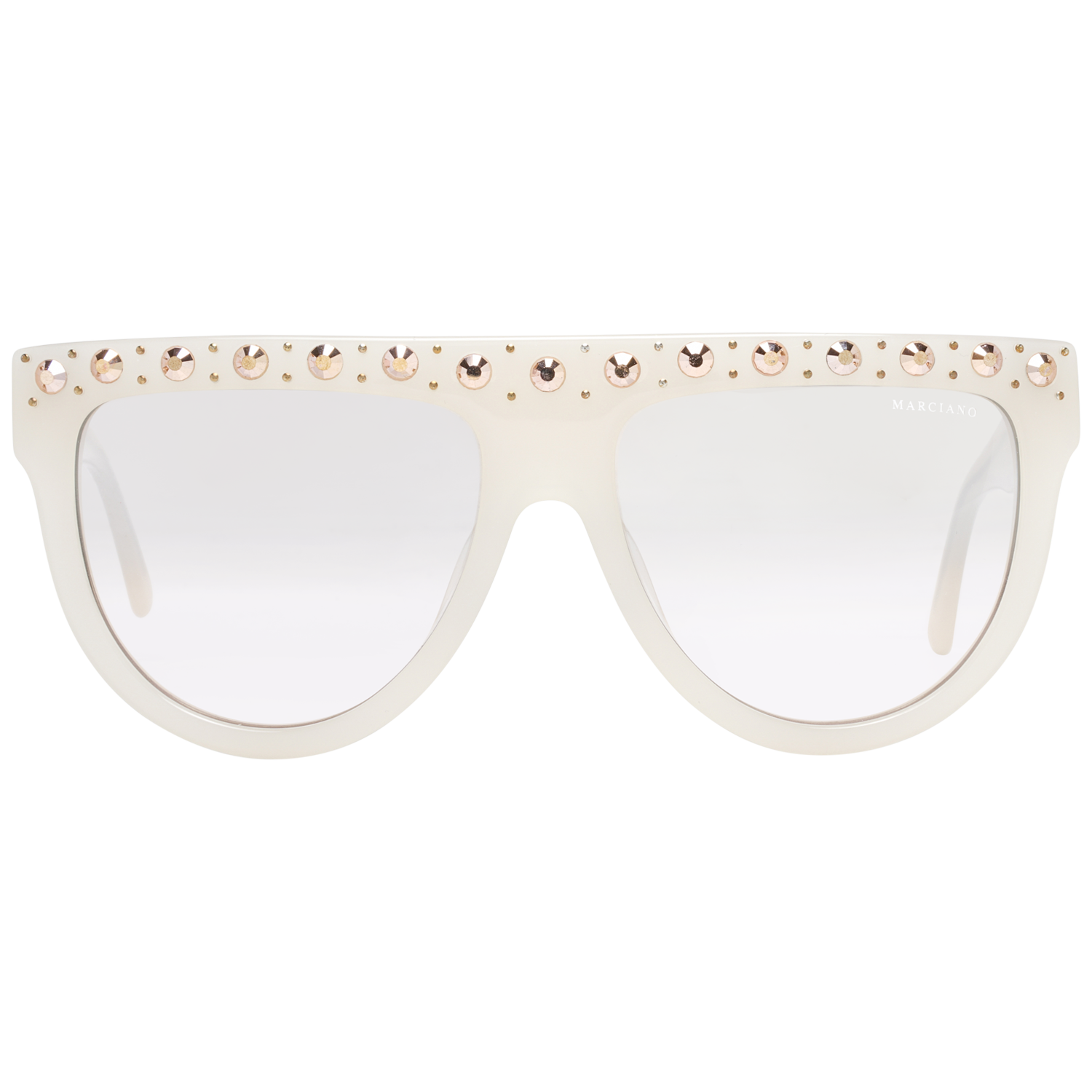 Marciano by Guess Round sunglasses in White with Plastic frame, model Marciano by Guess Sunglasses GM0795 5625F, from Burghley & Co – Luxury eyewear UK