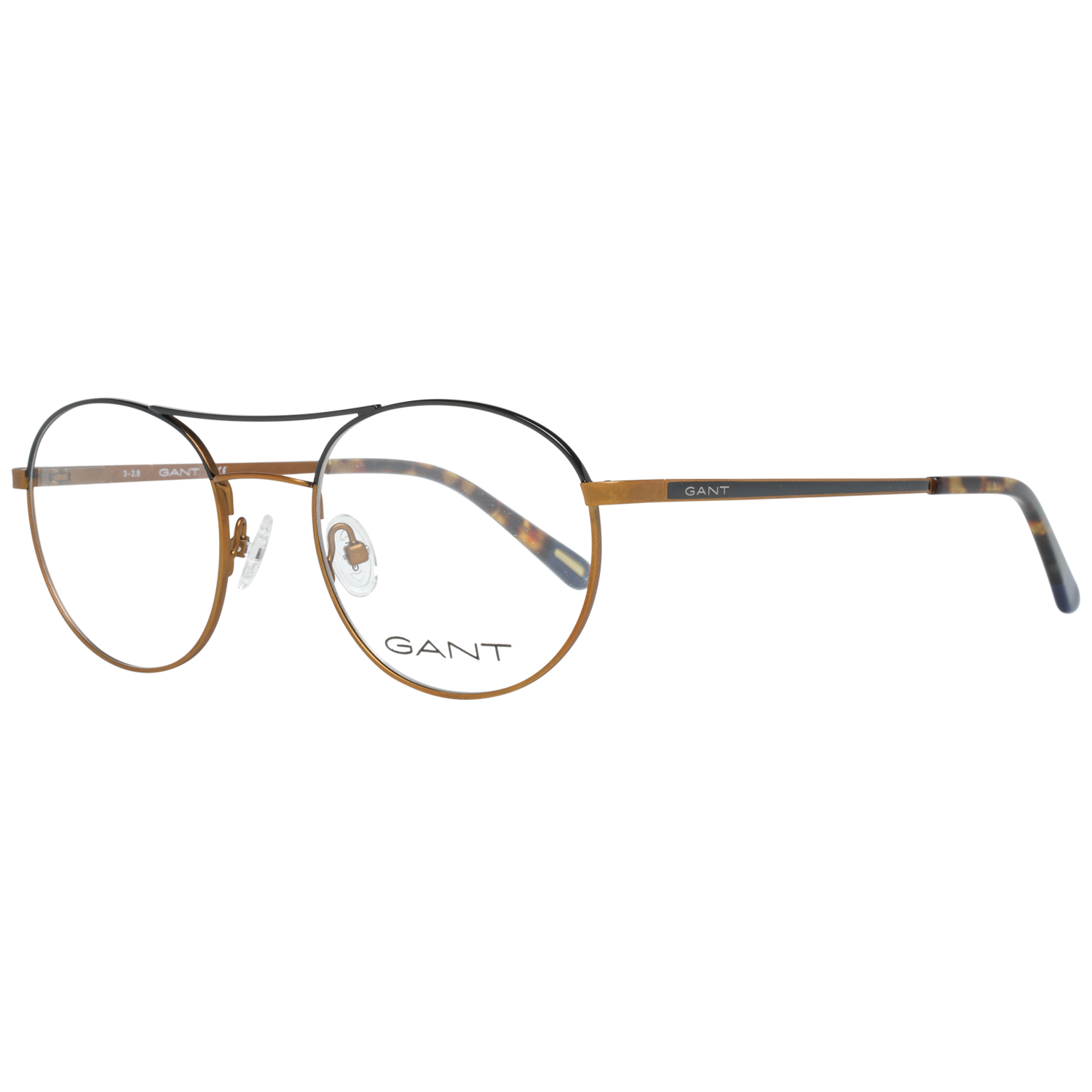 Gant Aviator glasses in Brown with Metal frame, model Gant Optical Frames GA3182 51047, from Burghley & Co – Luxury eyewear UK