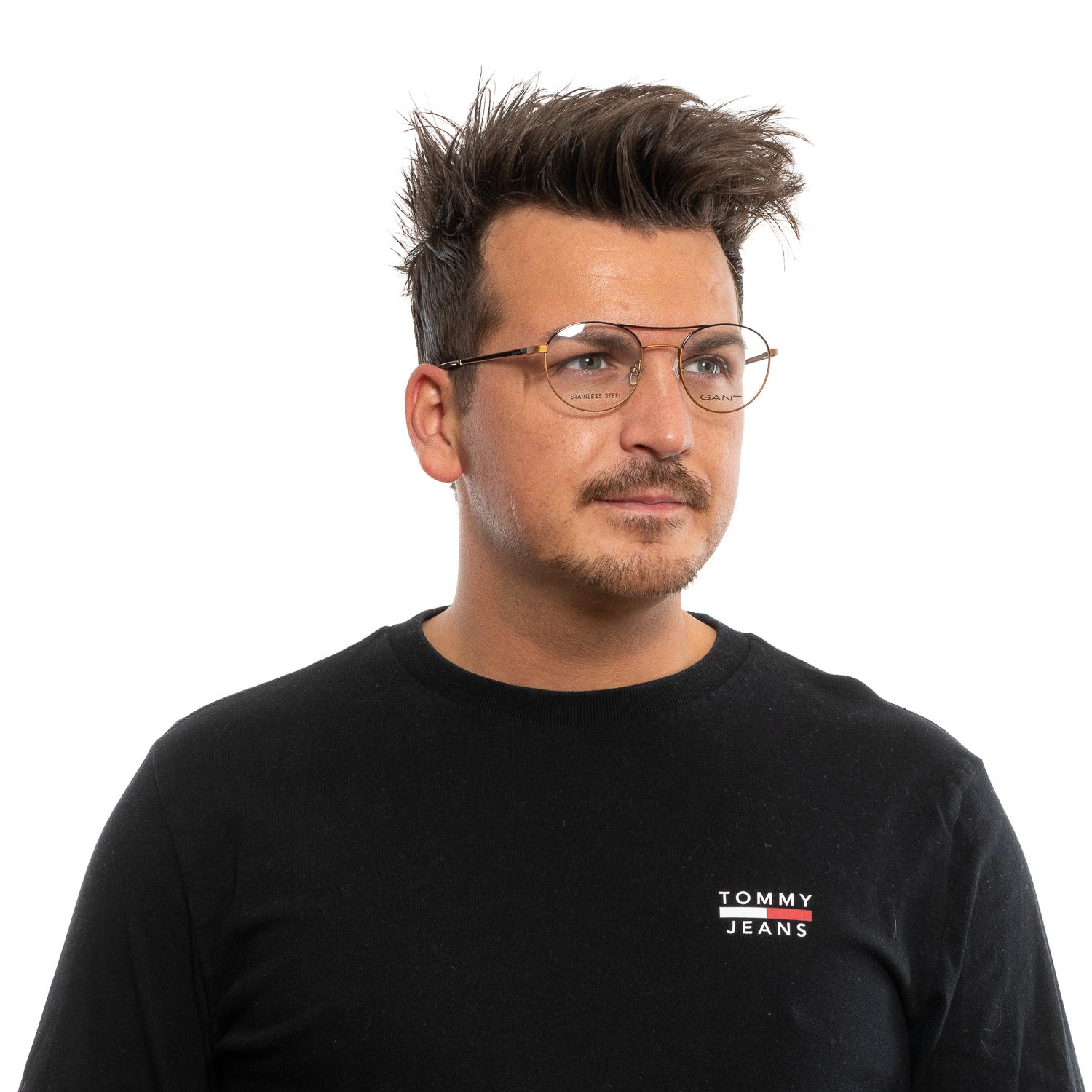 Gant Aviator glasses in Brown with Metal frame, model Gant Optical Frames GA3182 51047, from Burghley & Co – Luxury eyewear UK
