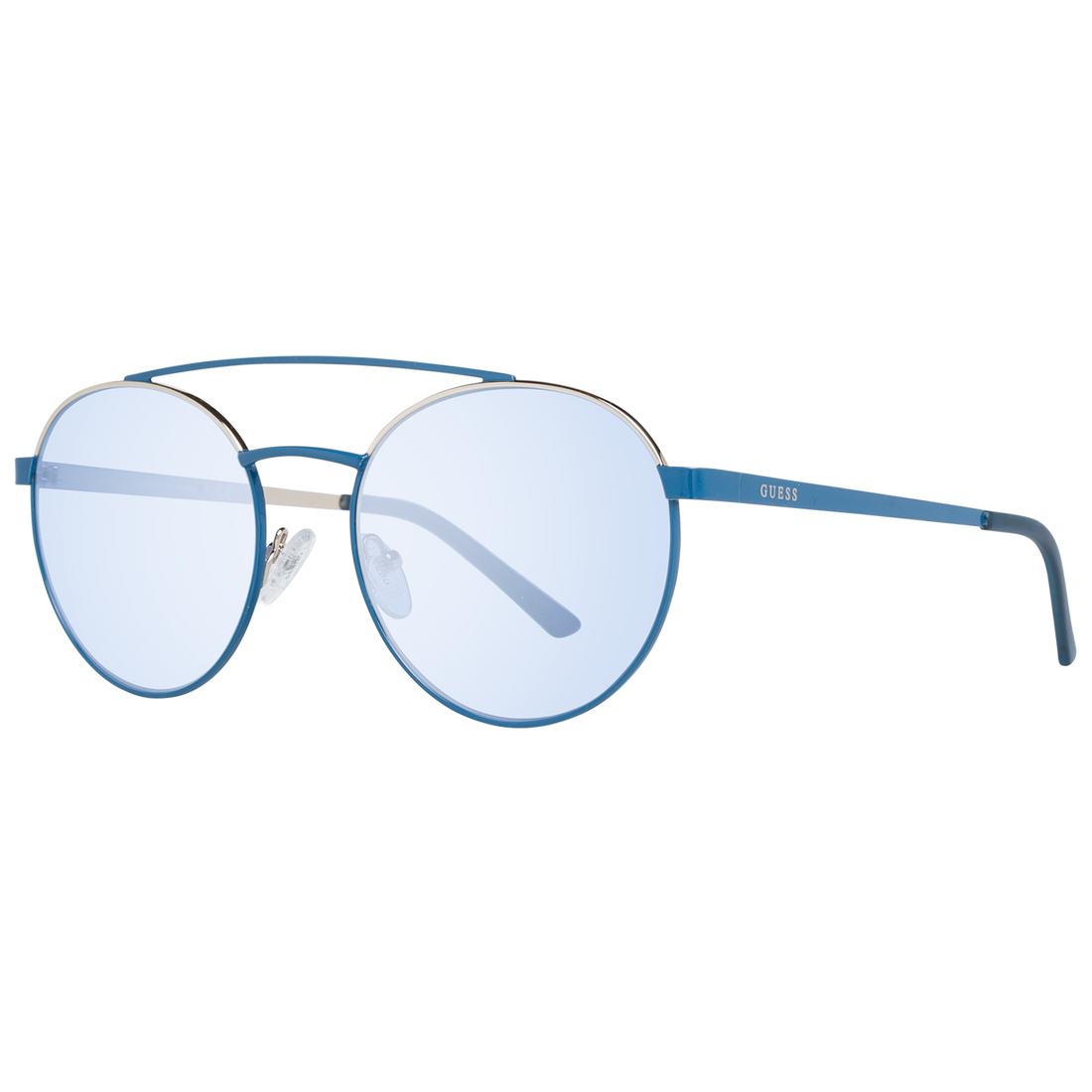 Guess Aviator sunglasses in Blue with Metal frame, model Guess Sunglasses GU3047 5384X, from Burghley & Co – Luxury eyewear UK