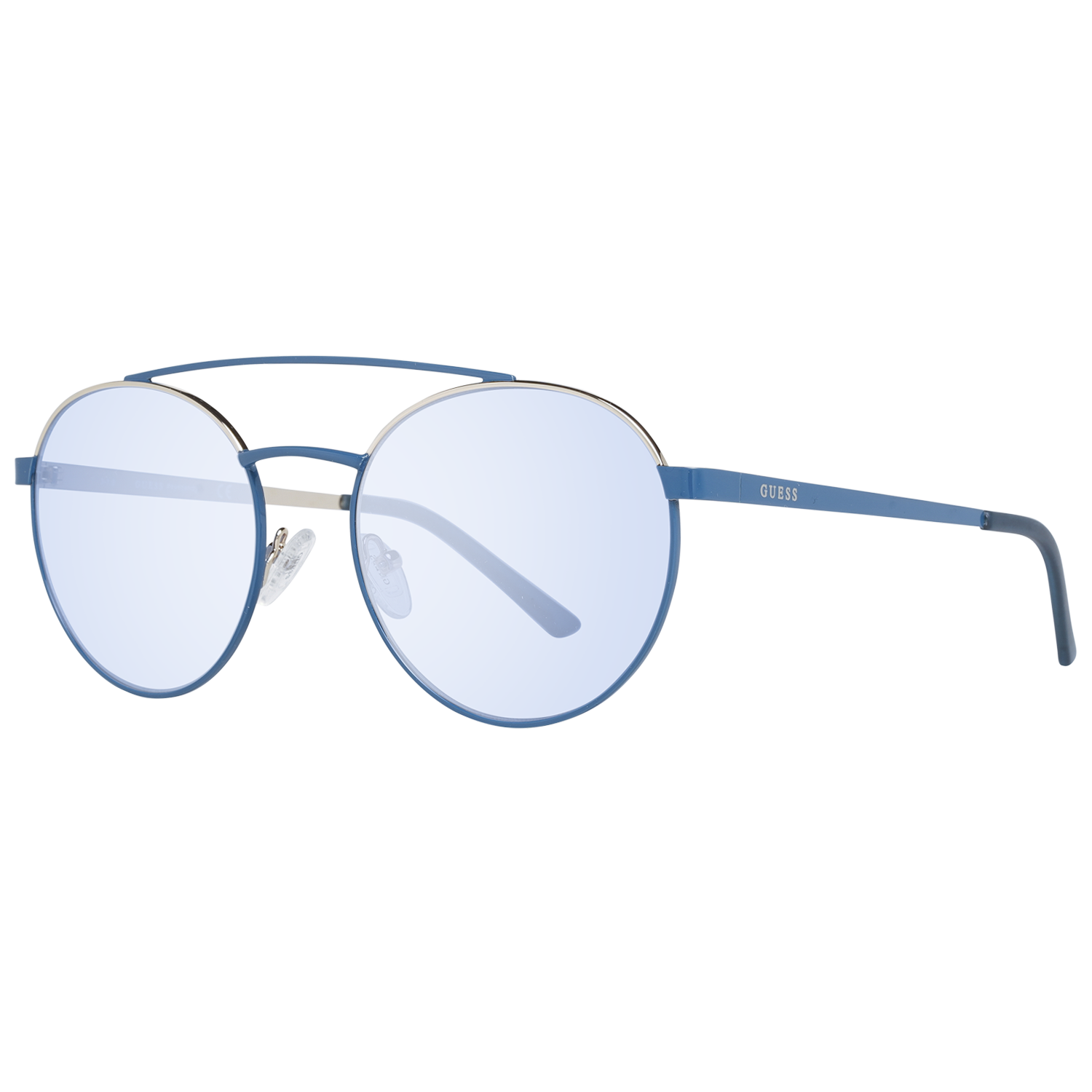 Guess Aviator sunglasses in Blue with Metal frame, model Guess Sunglasses GU3047 5384X, from Burghley & Co – Luxury eyewear UK