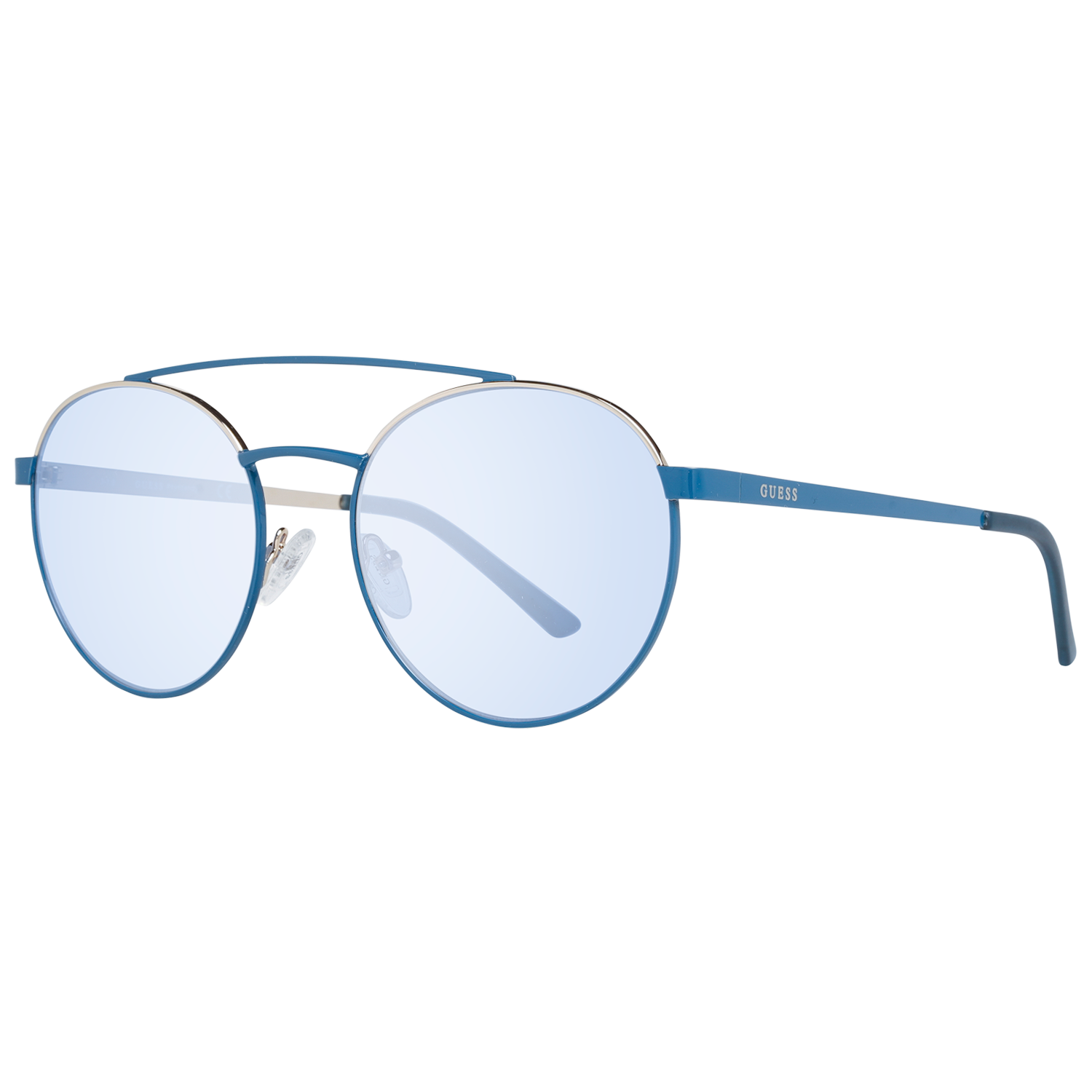 Guess Aviator sunglasses in Blue with Metal frame, model Guess Sunglasses GU3047 84X 53, from Burghley & Co – Luxury eyewear UK
