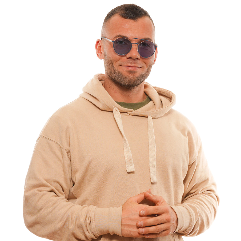 Guess Aviator sunglasses in Blue with Metal frame, model Guess Sunglasses GU3047 84X 53, from Burghley & Co – Luxury eyewear UK