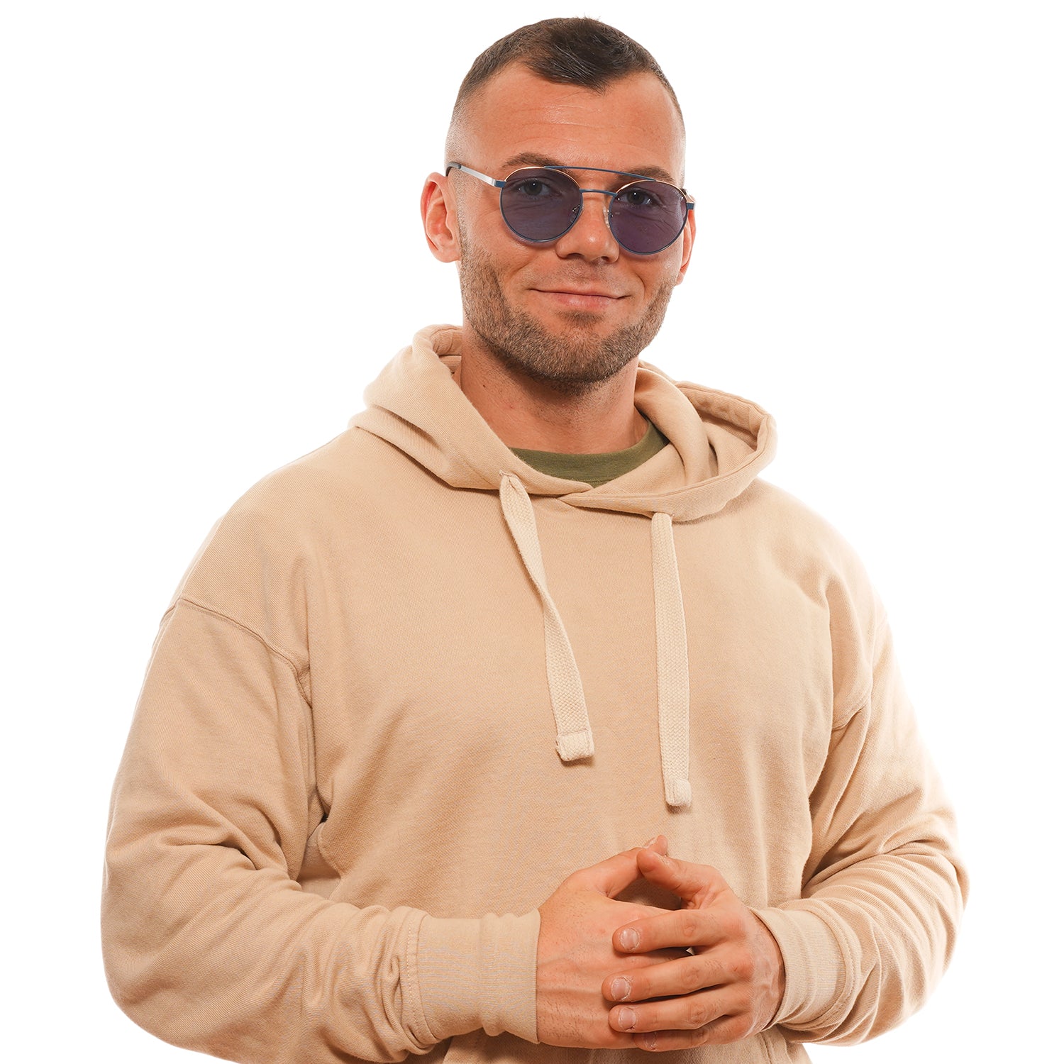 Guess Aviator sunglasses in Blue with Metal frame, model Guess Sunglasses GU3047 84X 53, from Burghley & Co – Luxury eyewear UK