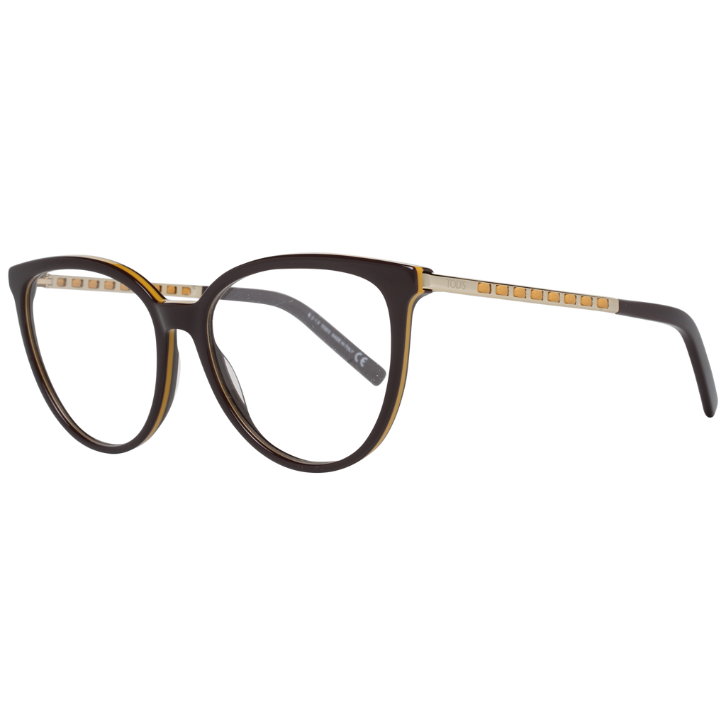 Tod's Round glasses in Brown with Metal frame, model Tod's Optical Frames TO5208 55048, from Burghley & Co – Luxury eyewear UK