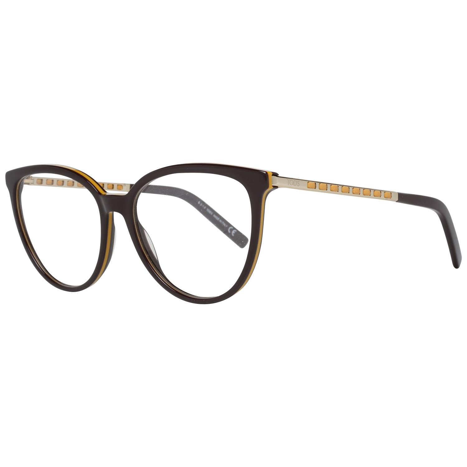Tod's Round glasses in Brown with Metal frame, model Tod's Optical Frames TO5208 55048, from Burghley & Co – Luxury eyewear UK
