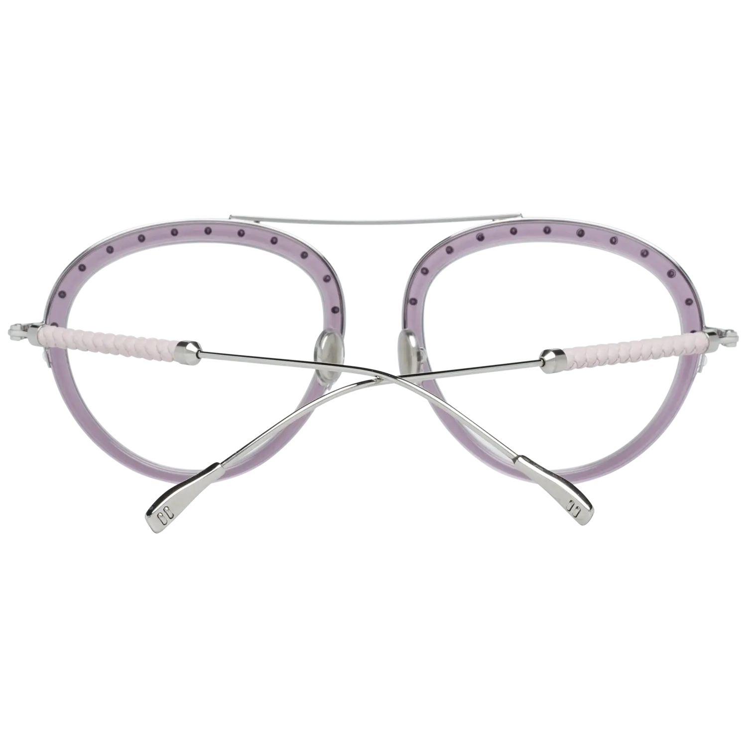 Tod's Round glasses in Silver and Purple with Metal frame, model Tod's Optical Frames TO5211 52072, from Burghley & Co – Luxury eyewear UK