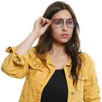 Tod's Round glasses in Silver and Purple with Metal frame, model Tod's Optical Frames TO5211 52072, from Burghley & Co – Luxury eyewear UK