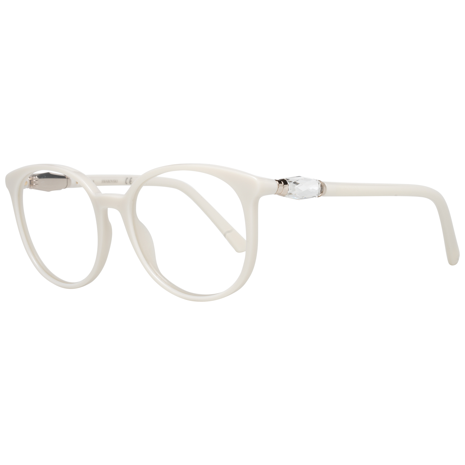 Swarovski glasses in White with Plastic frame, model Swarovski Optical Frames SK5310 52021, from Burghley & Co – Luxury eyewear UK