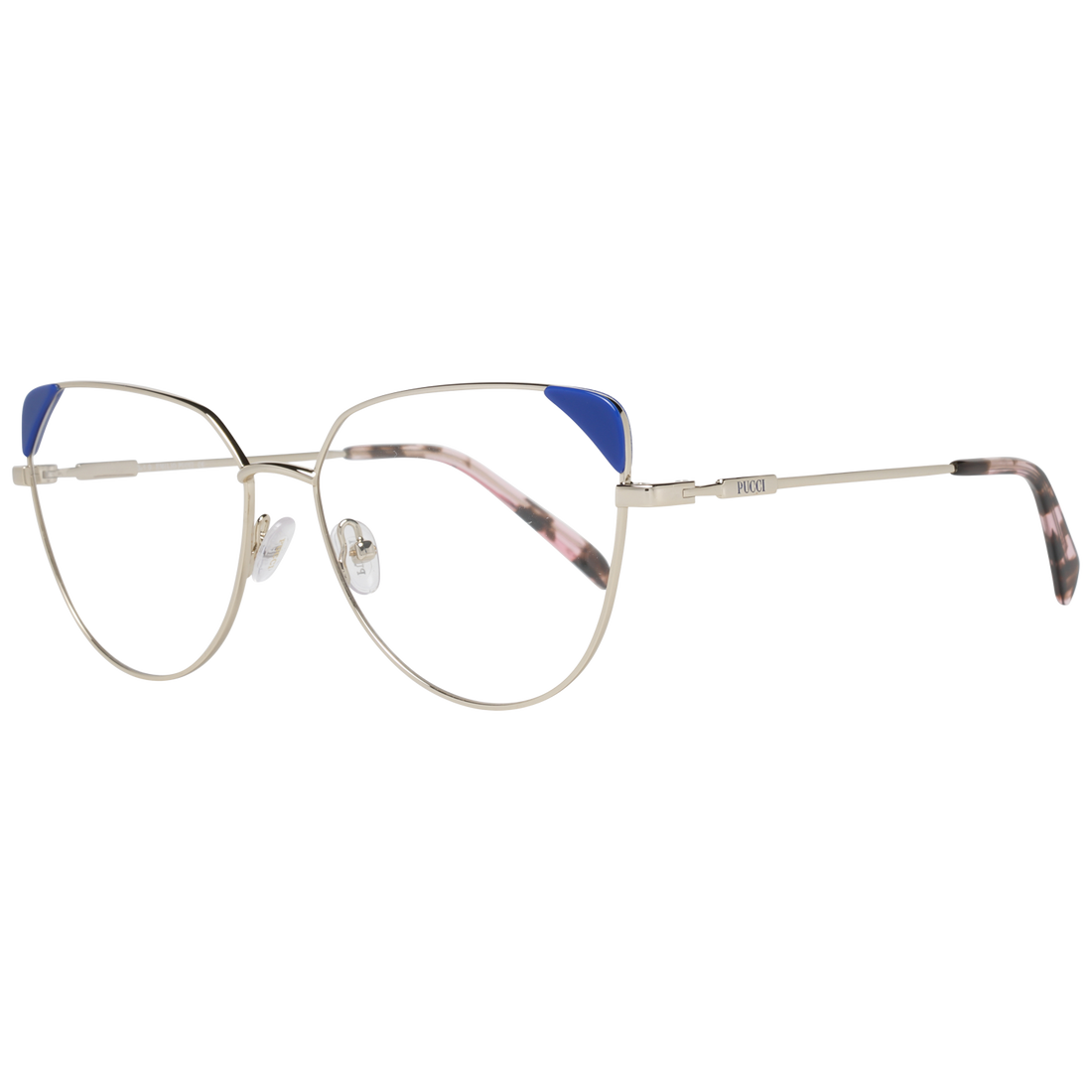 Pucci glasses in Gold with Metal frame, model Pucci Optical Frames EP5112 032 57, from Burghley & Co – Luxury eyewear UK