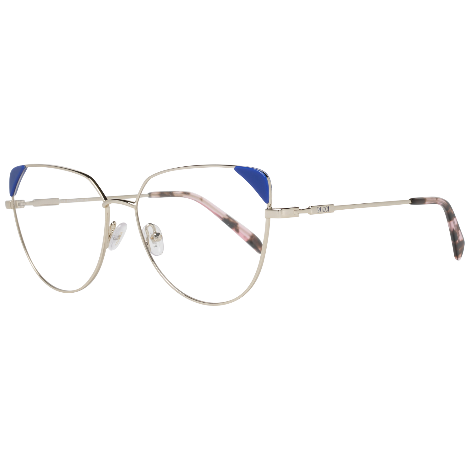 Pucci glasses in Gold with Metal frame, model Pucci Optical Frames EP5112 032 57, from Burghley & Co – Luxury eyewear UK