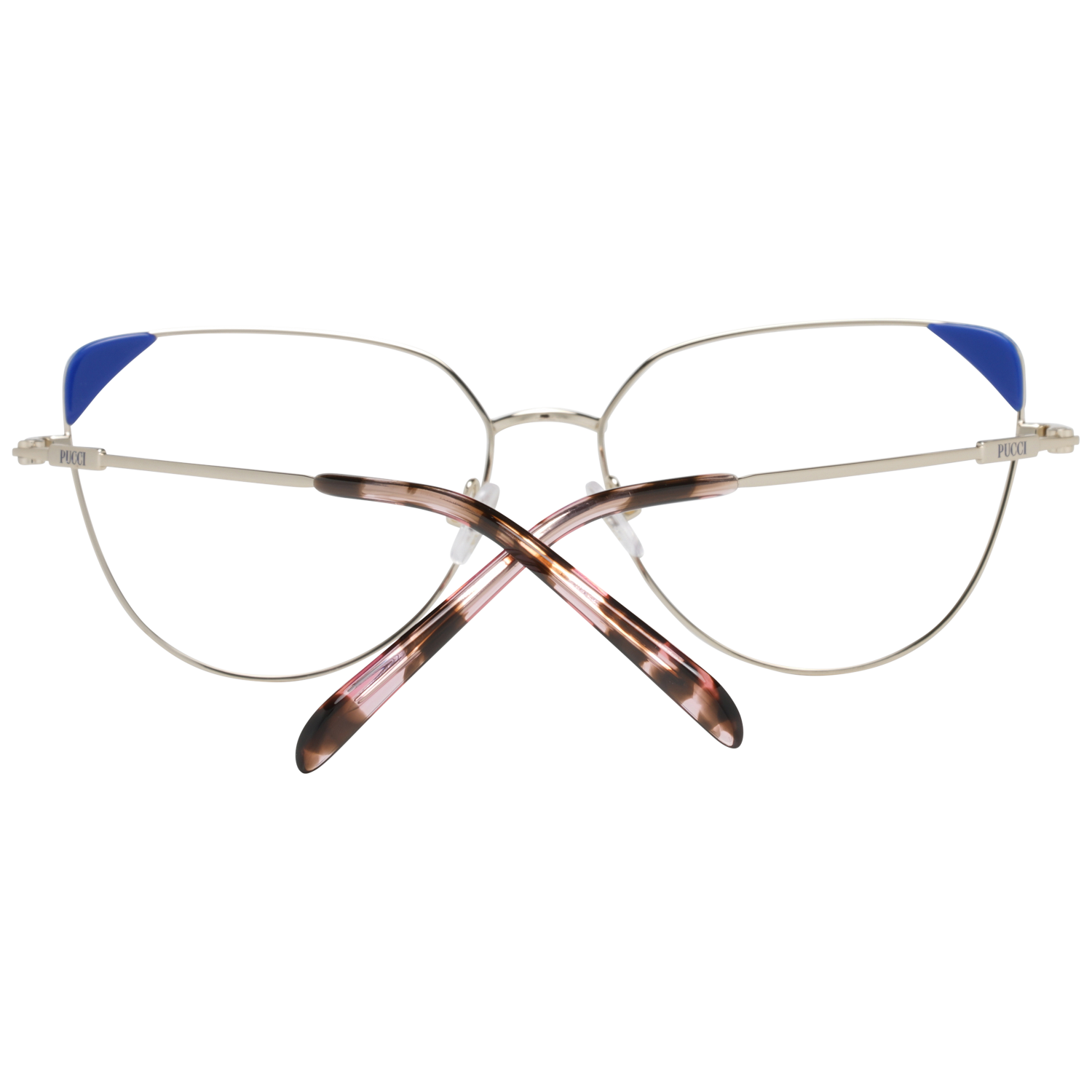 Pucci glasses in Gold with Metal frame, model Pucci Optical Frames EP5112 032 57, from Burghley & Co – Luxury eyewear UK