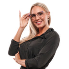Pucci glasses in Gold with Metal frame, model Pucci Optical Frames EP5112 032 57, from Burghley & Co – Luxury eyewear UK