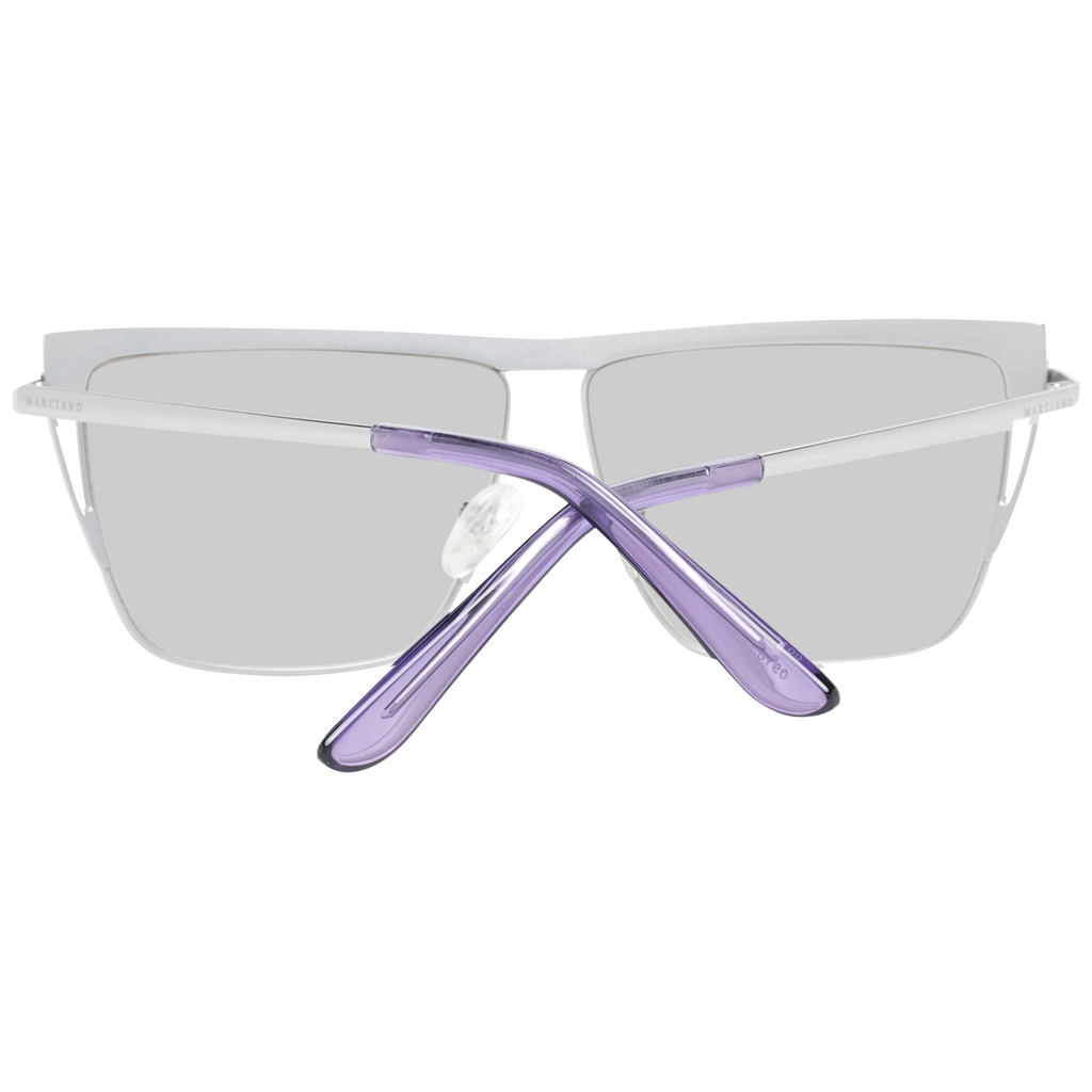 Marciano by Guess Rectangle sunglasses in Silver with Metal frame, model Marciano by Guess Sunglasses GM0797 10Z 57, from Burghley & Co – Luxury eyewear UK
