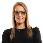Marciano by Guess Rectangle sunglasses in Silver with Metal frame, model Marciano by Guess Sunglasses GM0797 5710Z, from Burghley & Co – Luxury eyewear UK