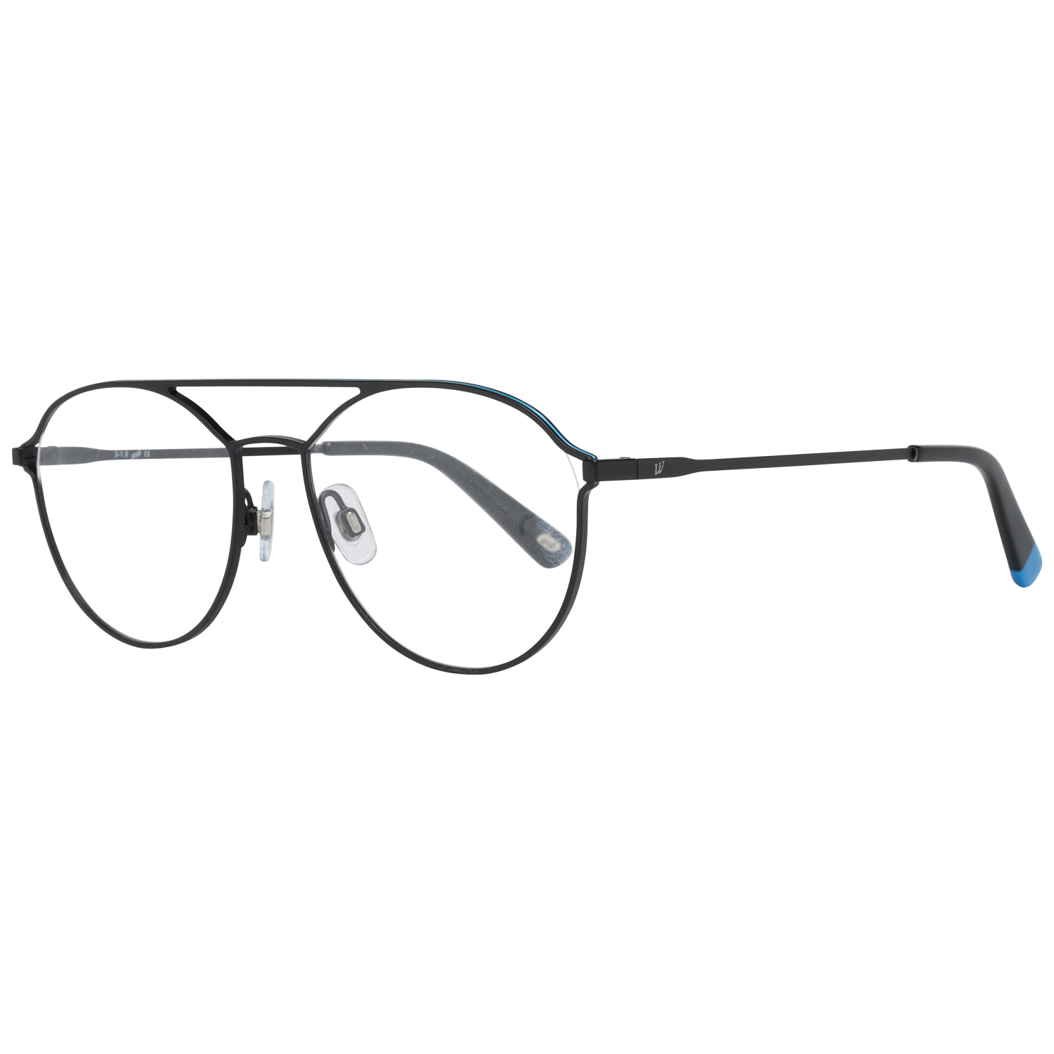 Web glasses in Black with Metal frame, model Web Optical Frames WE5300 53002, from Burghley & Co – Luxury eyewear UK