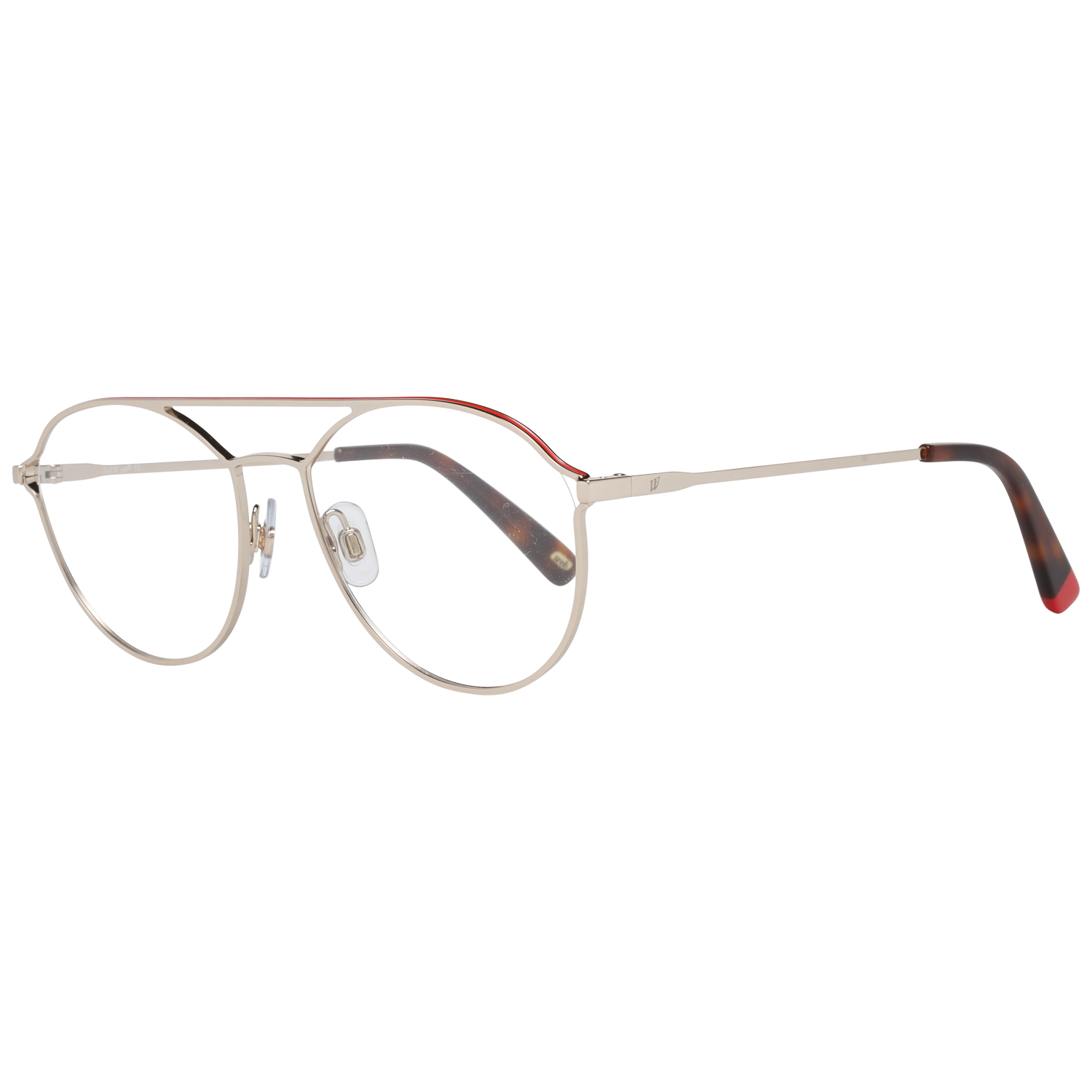 Web glasses in Gold and Pink with Metal frame, model Web Optical Frames WE5300 53028, from Burghley & Co – Luxury eyewear UK