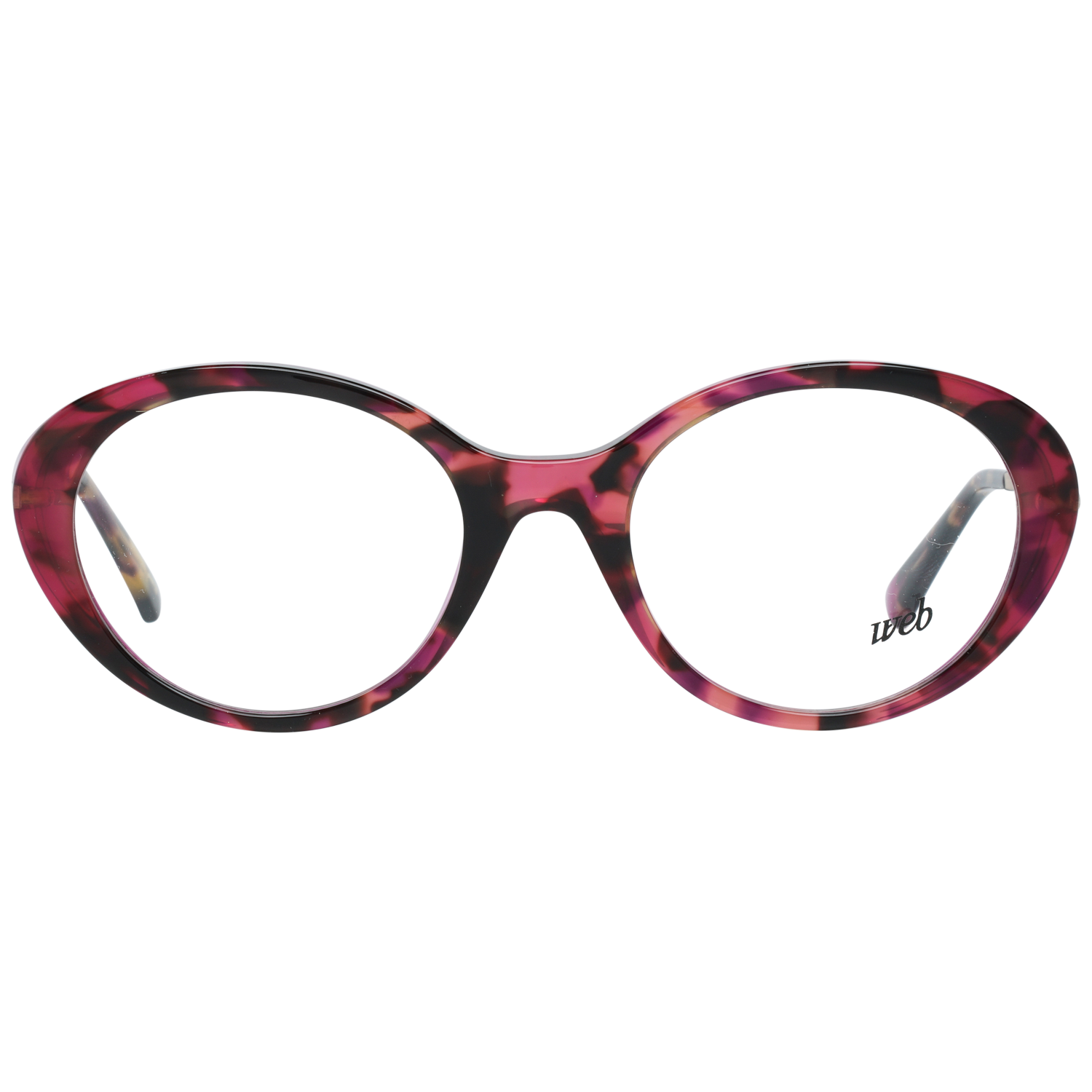 Web Oval glasses in Pink with Metal frame, model Web Optical Frame WE5302 056 51, from Burghley & Co – Luxury eyewear UK