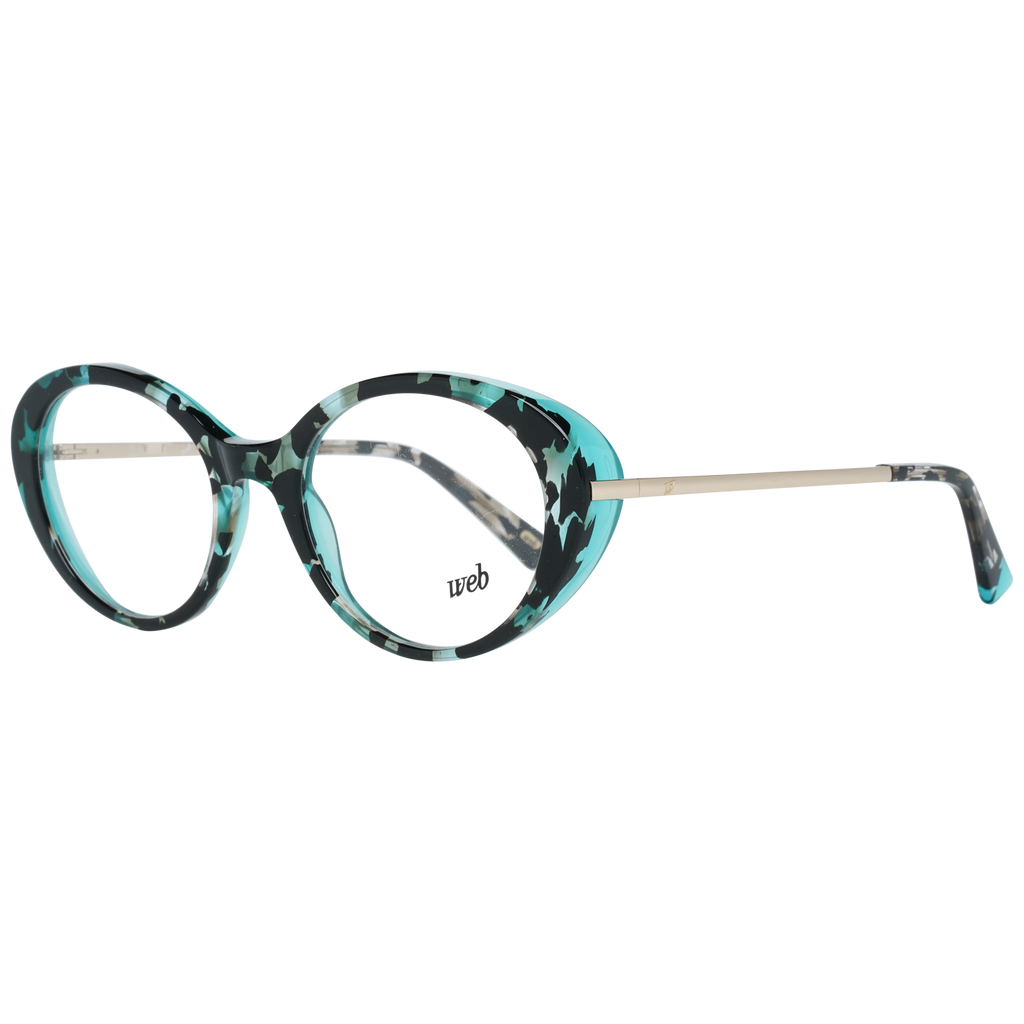 Web Oval glasses in Blue with Metal frame, model Web Optical Frame WE5302 56A 51, from Burghley & Co – Luxury eyewear UK
